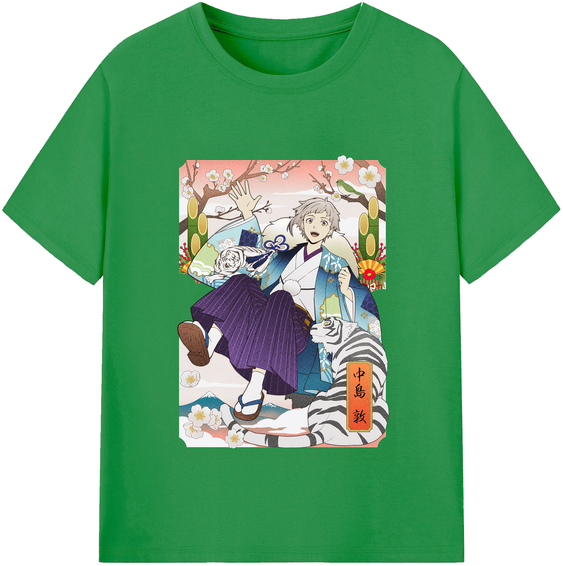 （画像用） 文豪ストレイドッグス Bungo Stray Dogs レディースカジュアルプリントTシャツ（綿100％）