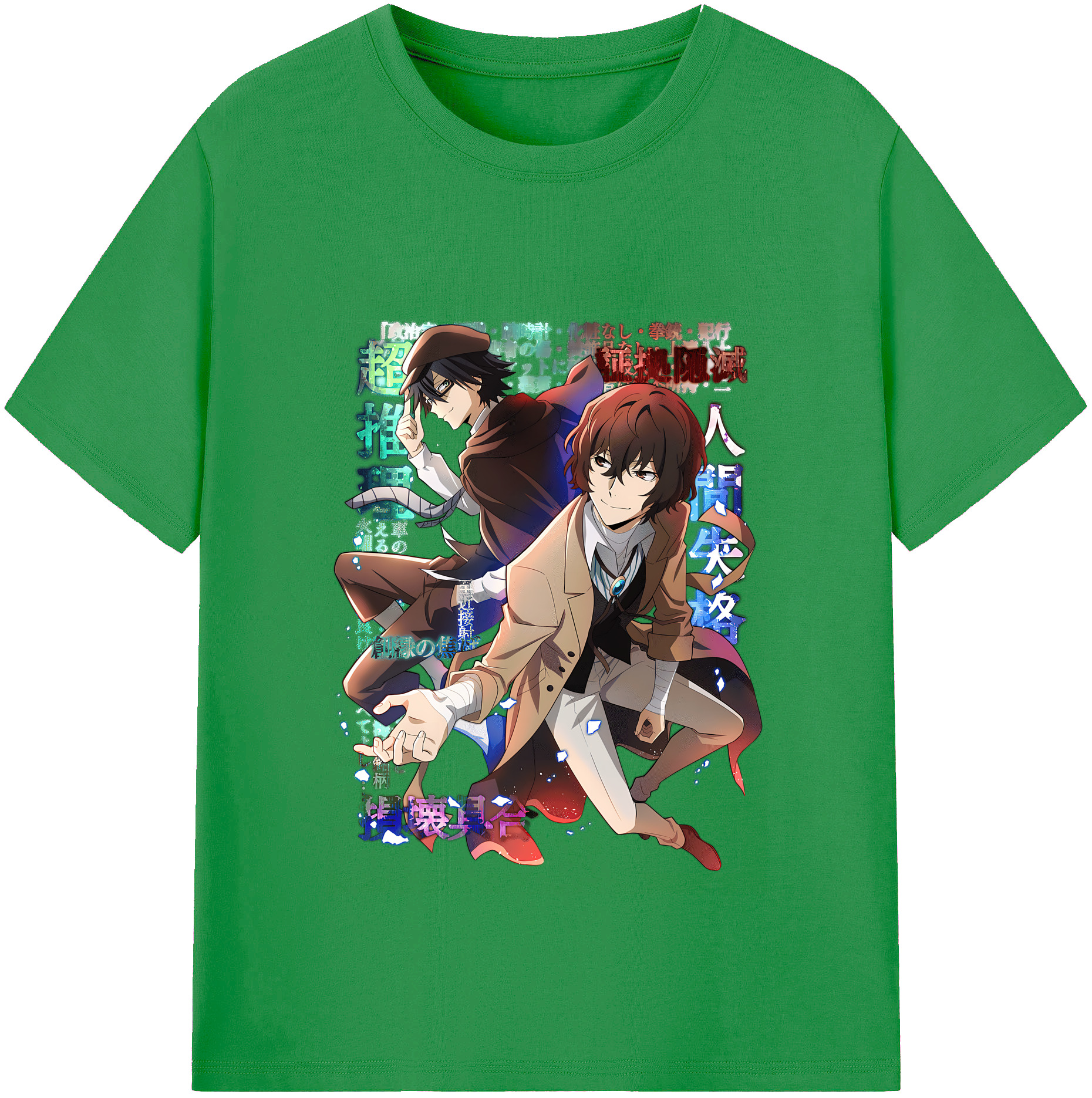（画像用） 文豪ストレイドッグス Bungo Stray Dogs レディースカジュアルプリントTシャツ（綿100％）