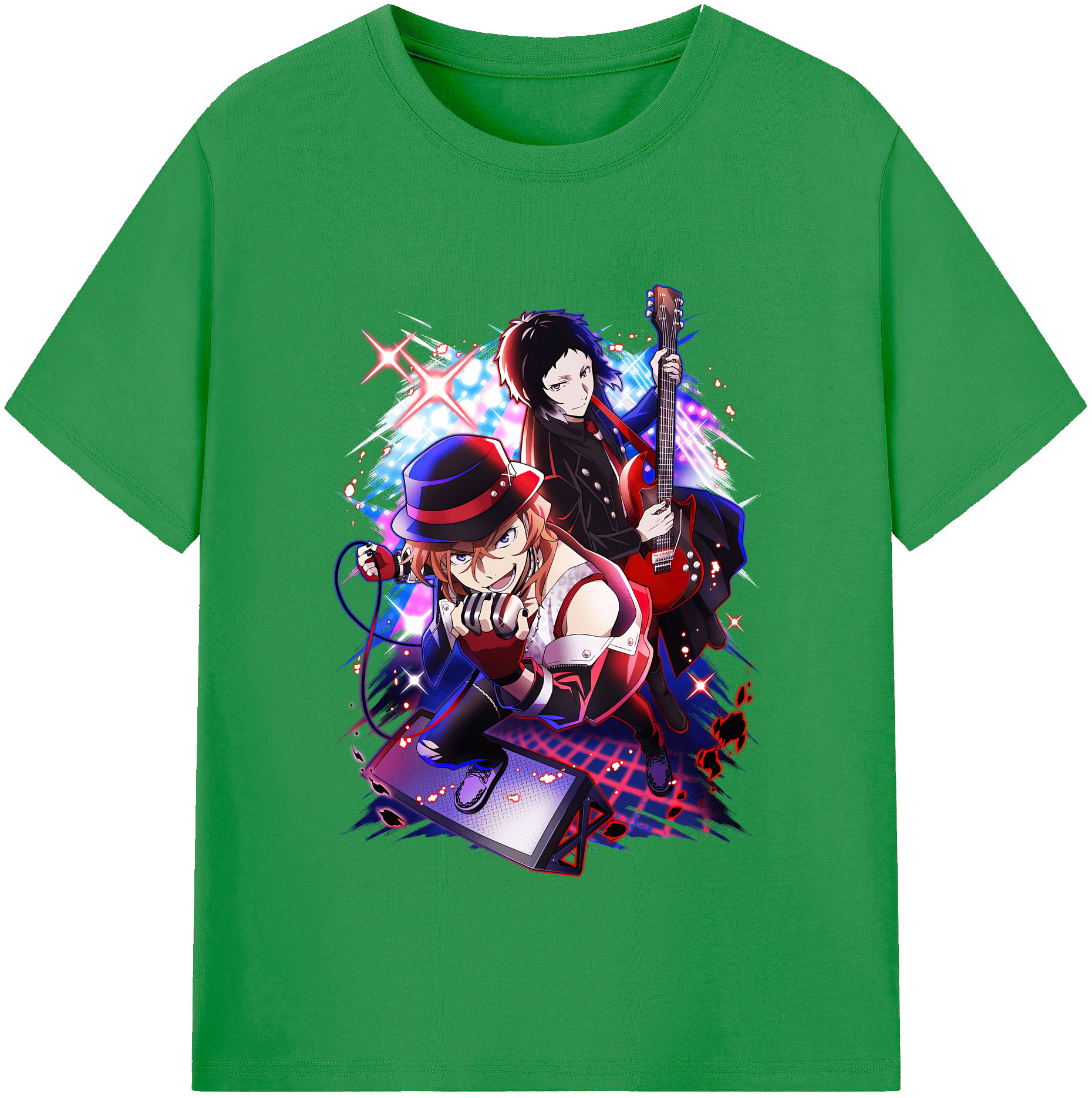 （画像用） 文豪ストレイドッグス Bungo Stray Dogs レディースカジュアルプリントTシャツ（綿100％）