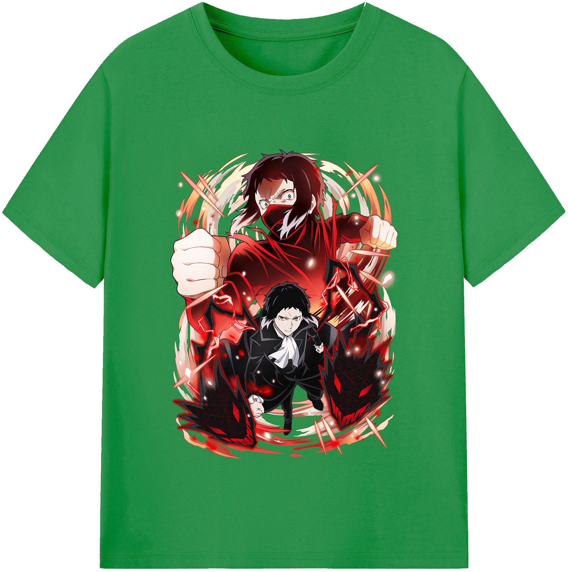 （画像用） 文豪ストレイドッグス Bungo Stray Dogs レディースカジュアルプリントTシャツ（綿100％）