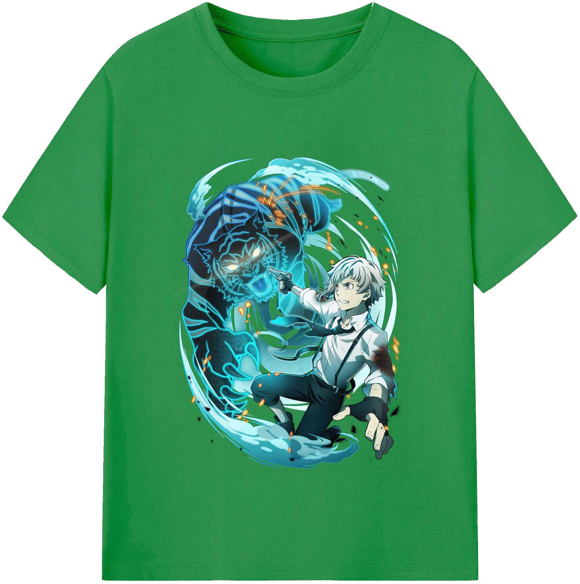 （画像用） 文豪ストレイドッグス Bungo Stray Dogs レディースカジュアルプリントTシャツ（綿100％）