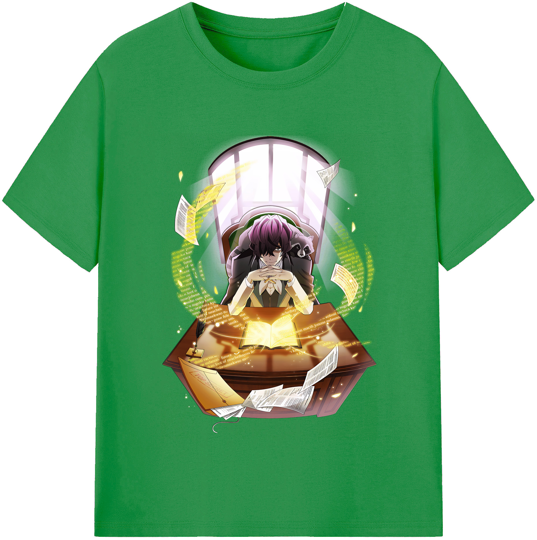 （画像用） 文豪ストレイドッグス Bungo Stray Dogs レディースカジュアルプリントTシャツ（綿100％）
