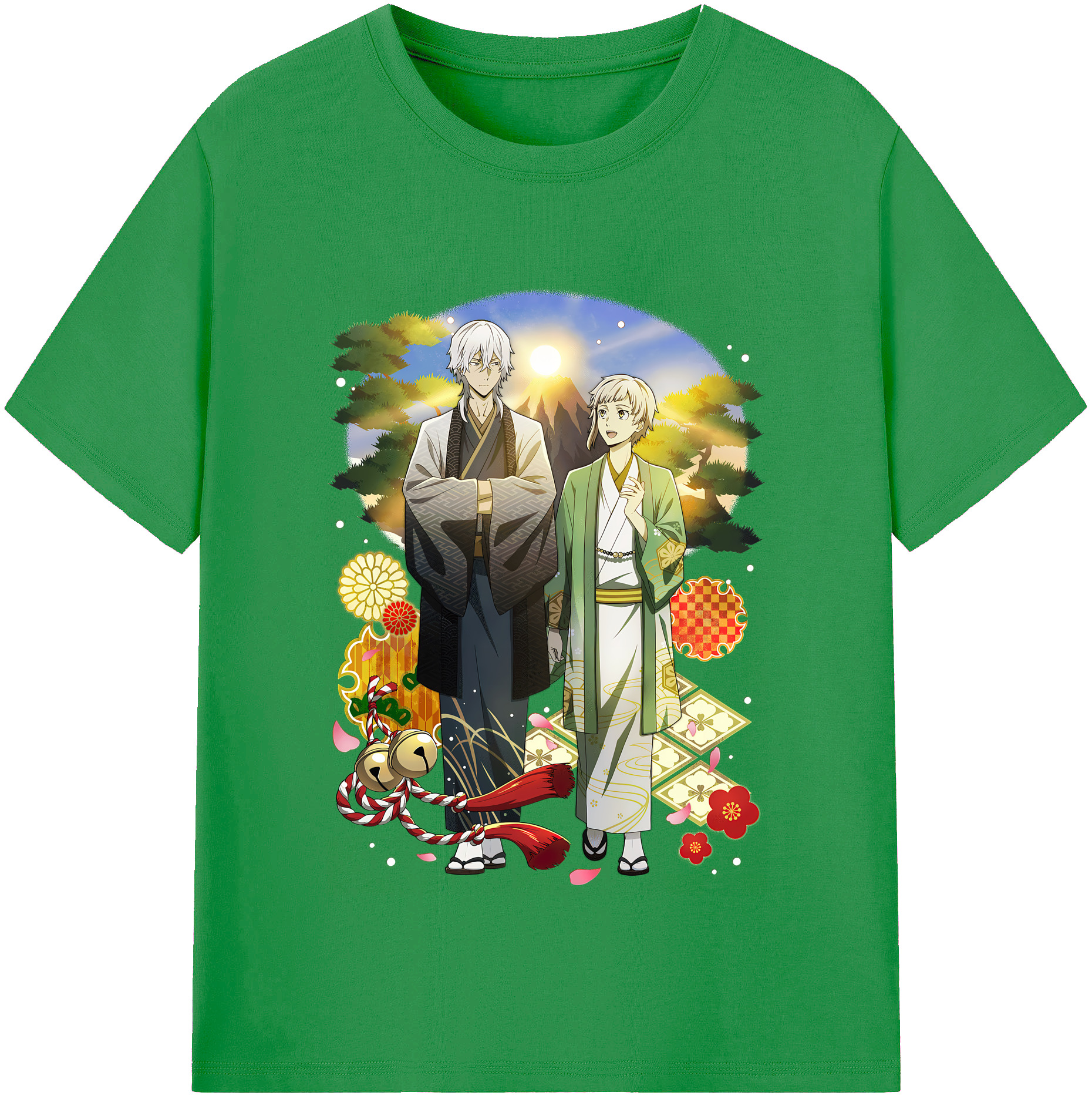 （画像用） 文豪ストレイドッグス Bungo Stray Dogs レディースカジュアルプリントTシャツ（綿100％）