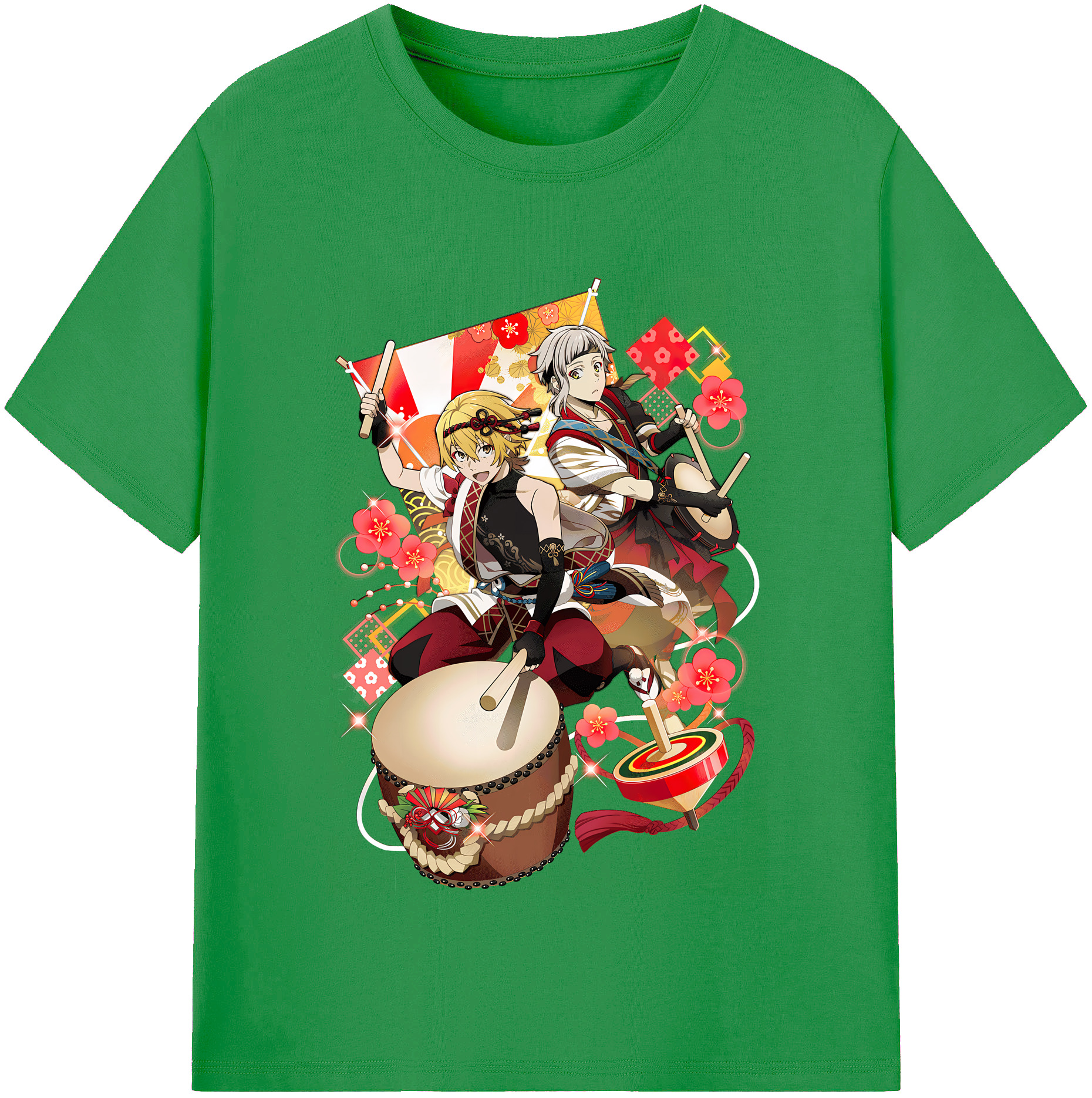 （画像用） 文豪ストレイドッグス Bungo Stray Dogs レディースカジュアルプリントTシャツ（綿100％）