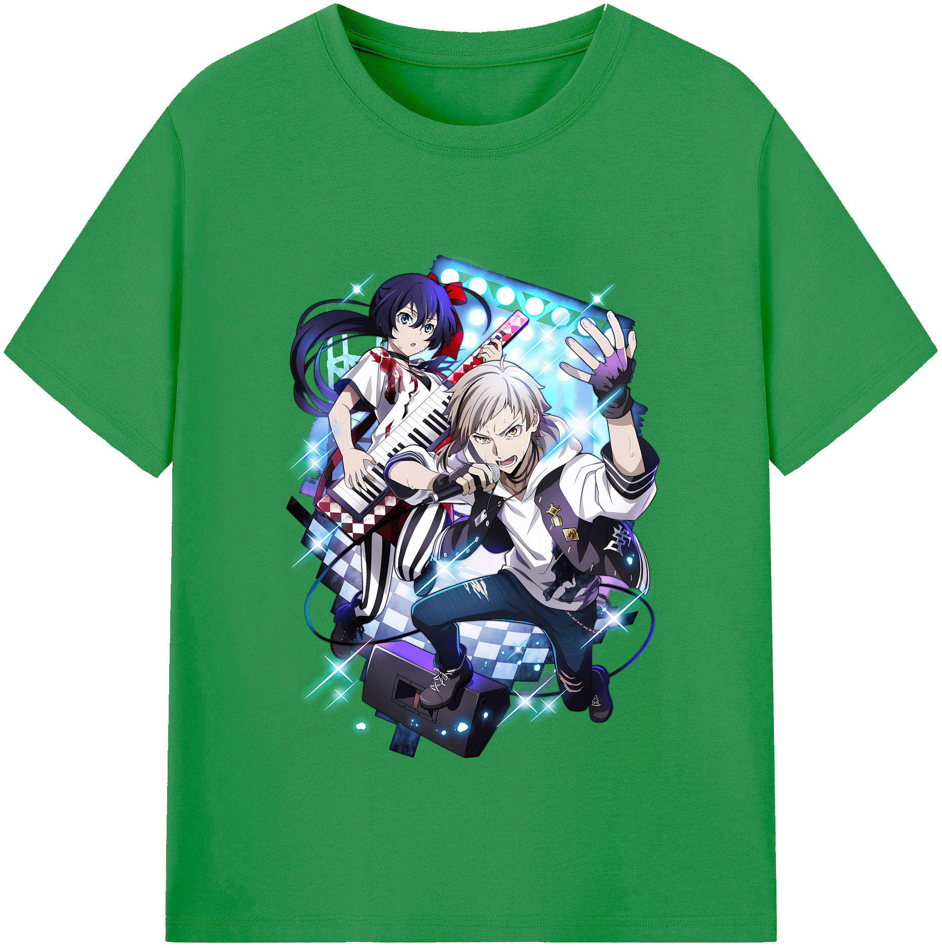 （画像用） 文豪ストレイドッグス Bungo Stray Dogs レディースカジュアルプリントTシャツ（綿100％）