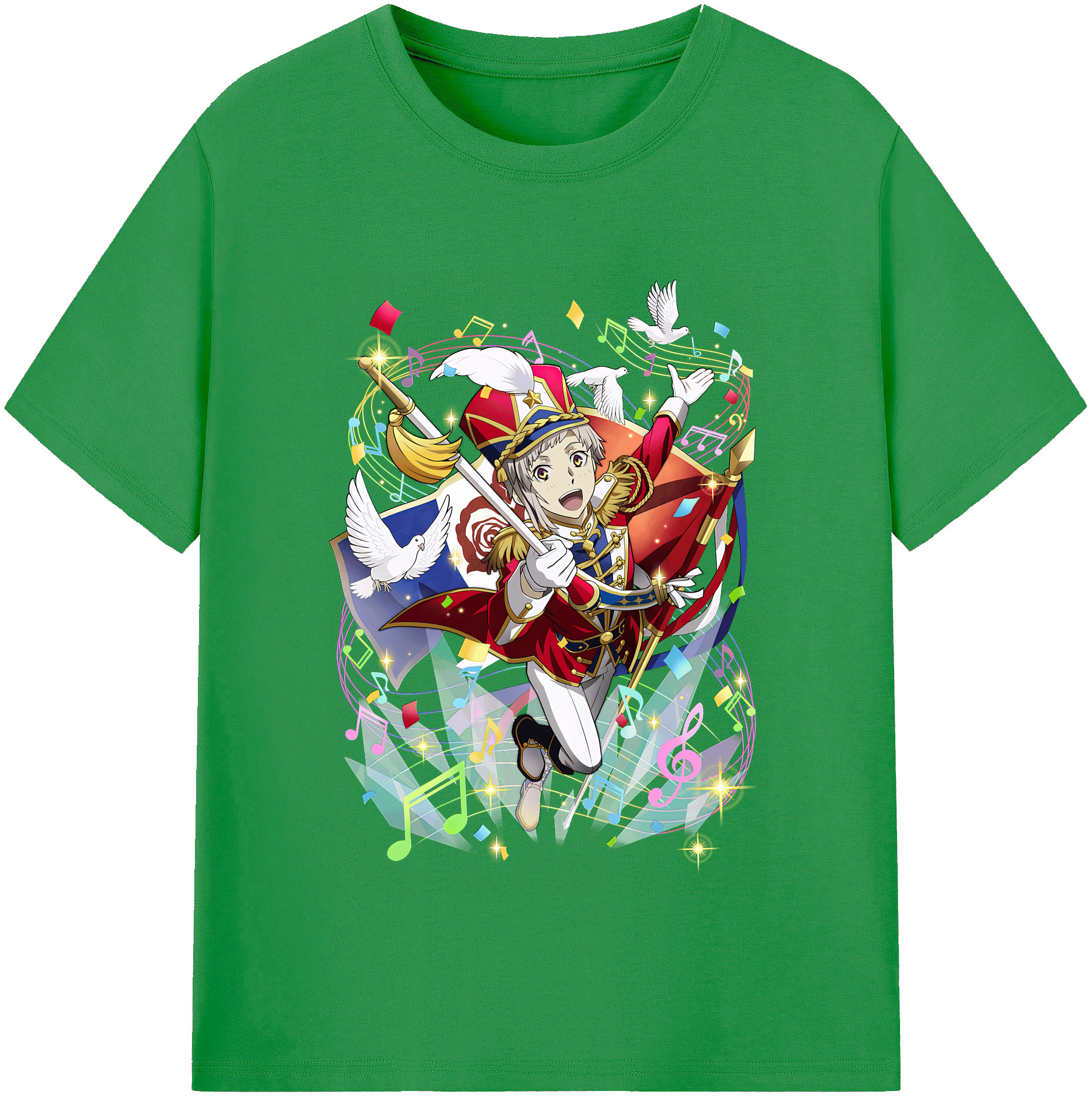 （画像用） 文豪ストレイドッグス Bungo Stray Dogs レディースカジュアルプリントTシャツ（綿100％）