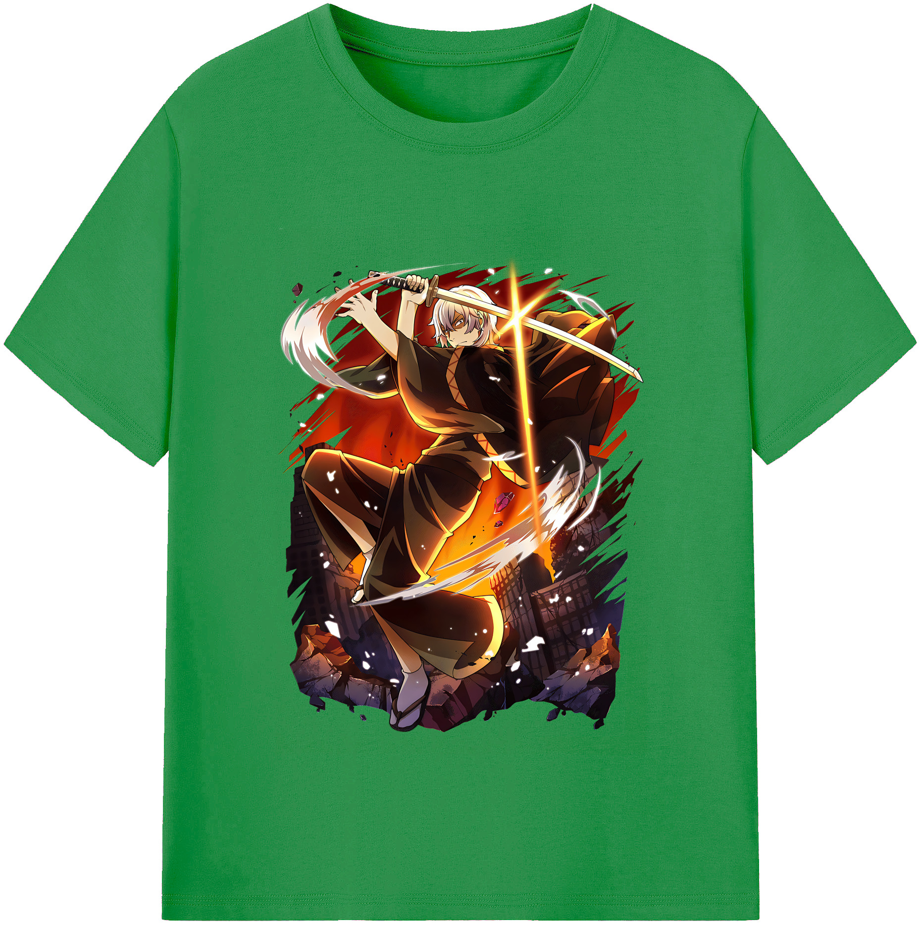 （画像用） 文豪ストレイドッグス Bungo Stray Dogs レディースカジュアルプリントTシャツ（綿100％）