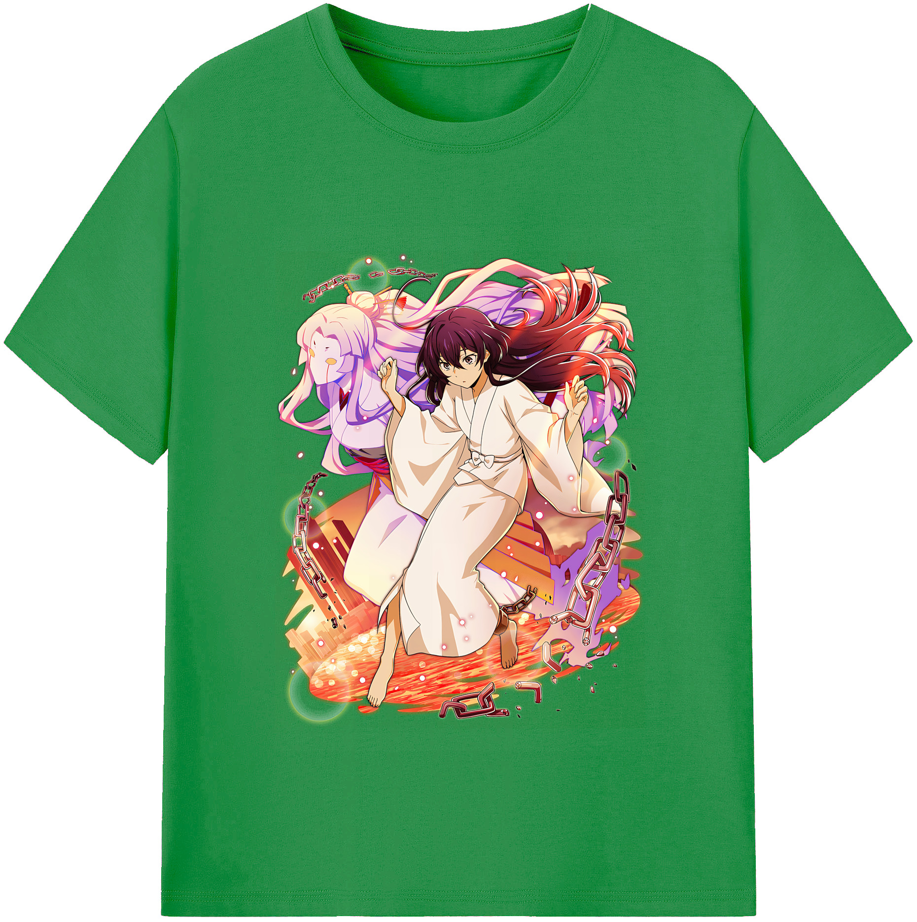 （画像用） 文豪ストレイドッグス Bungo Stray Dogs レディースカジュアルプリントTシャツ（綿100％）