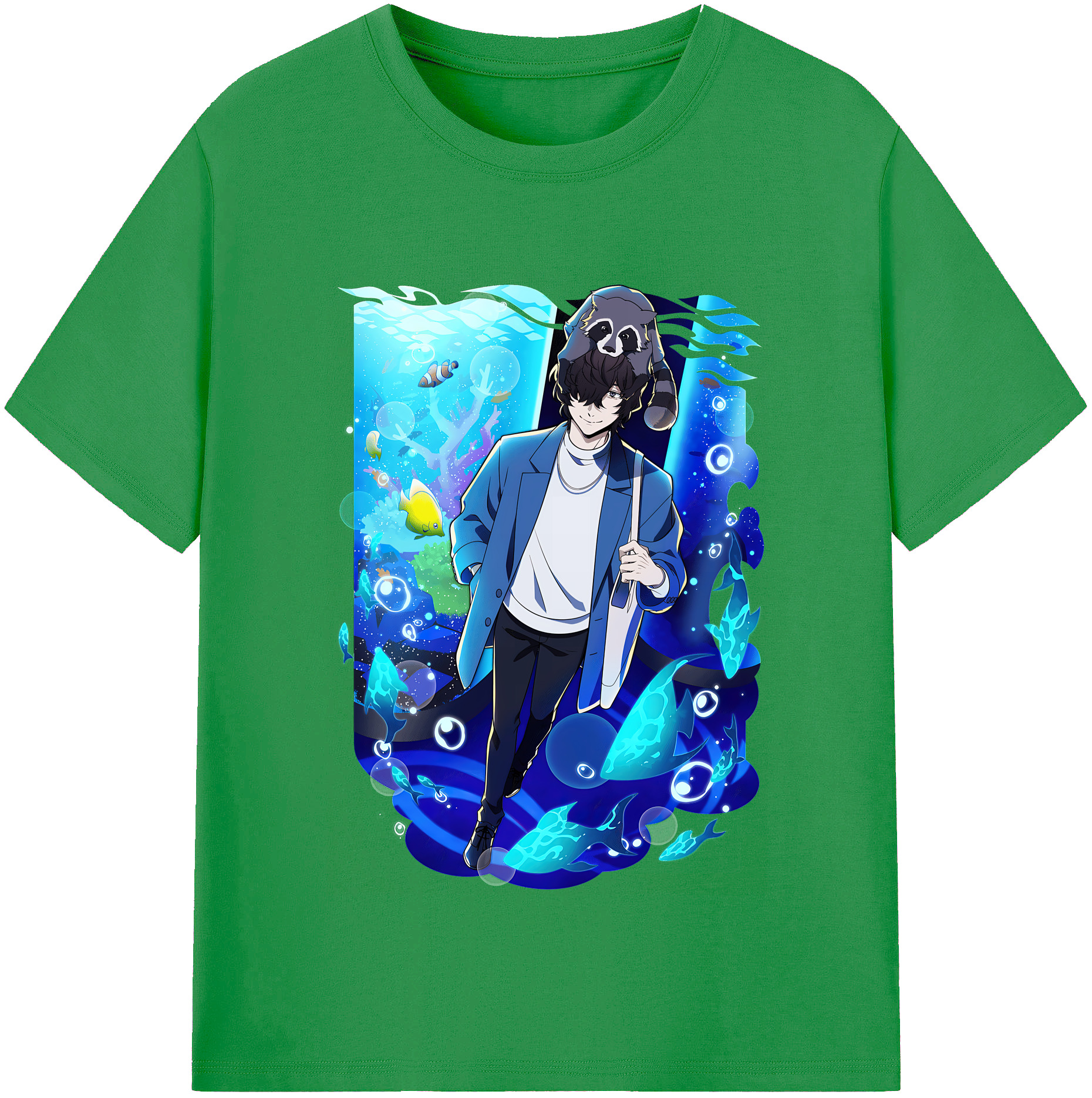 （画像用） 文豪ストレイドッグス Bungo Stray Dogs レディースカジュアルプリントTシャツ（綿100％）