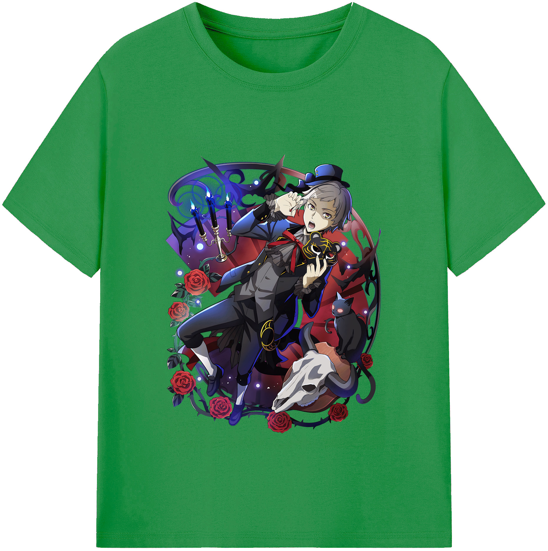 （画像用） 文豪ストレイドッグス Bungo Stray Dogs レディースカジュアルプリントTシャツ（綿100％）