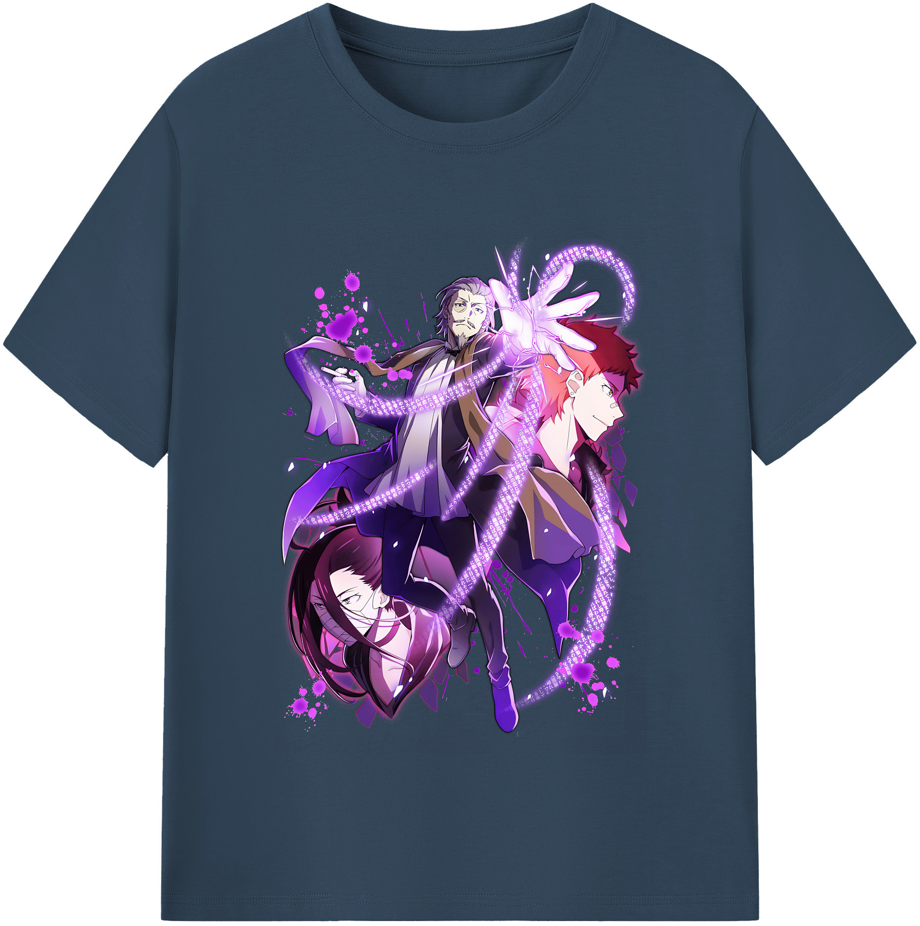 （画像用） 文豪ストレイドッグス Bungo Stray Dogs レディースカジュアルプリントTシャツ（綿100％）