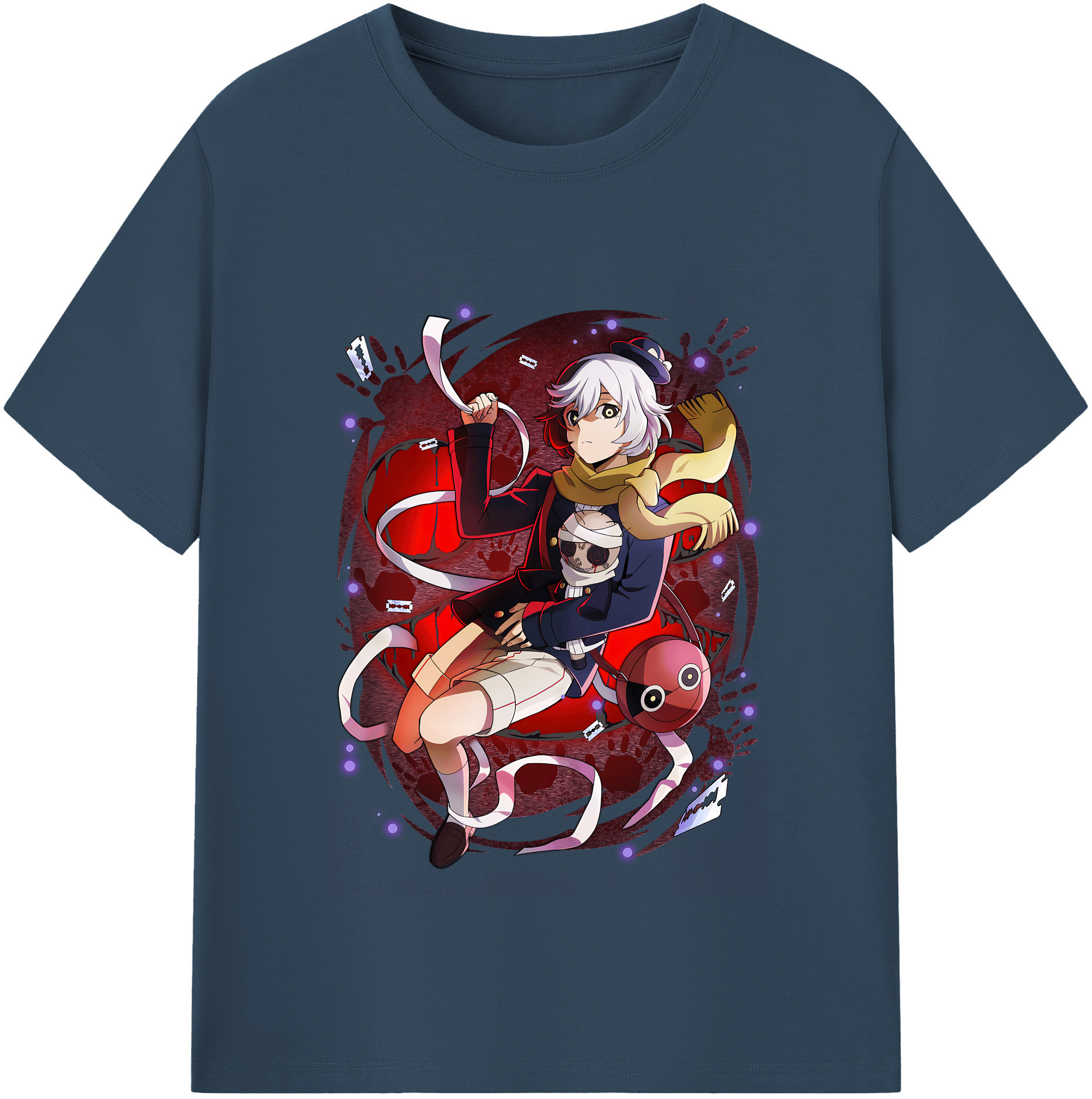 （画像用） 文豪ストレイドッグス Bungo Stray Dogs レディースカジュアルプリントTシャツ（綿100％）