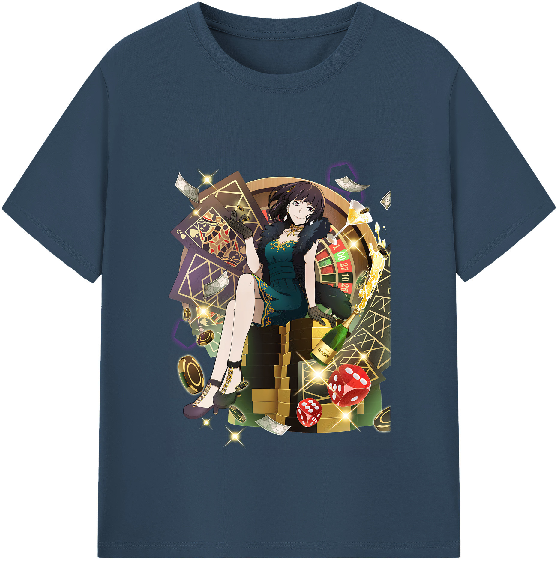 （画像用） 文豪ストレイドッグス Bungo Stray Dogs レディースカジュアルプリントTシャツ（綿100％）