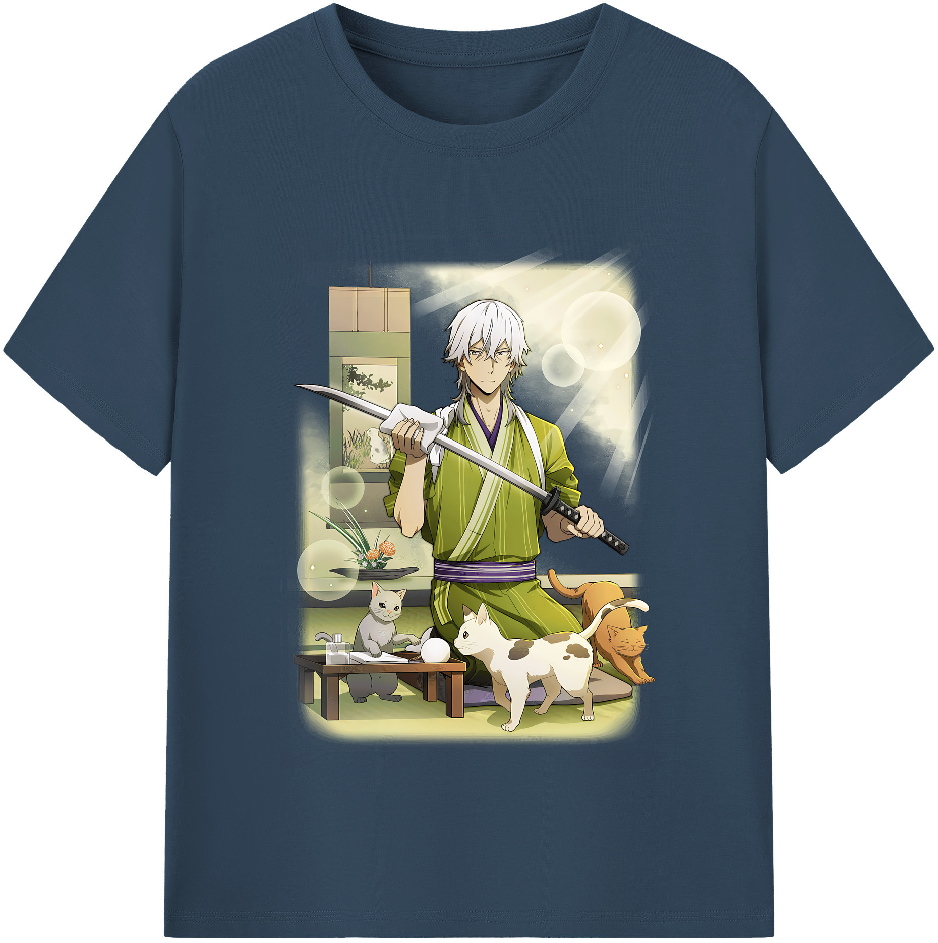 （画像用） 文豪ストレイドッグス Bungo Stray Dogs レディースカジュアルプリントTシャツ（綿100％）
