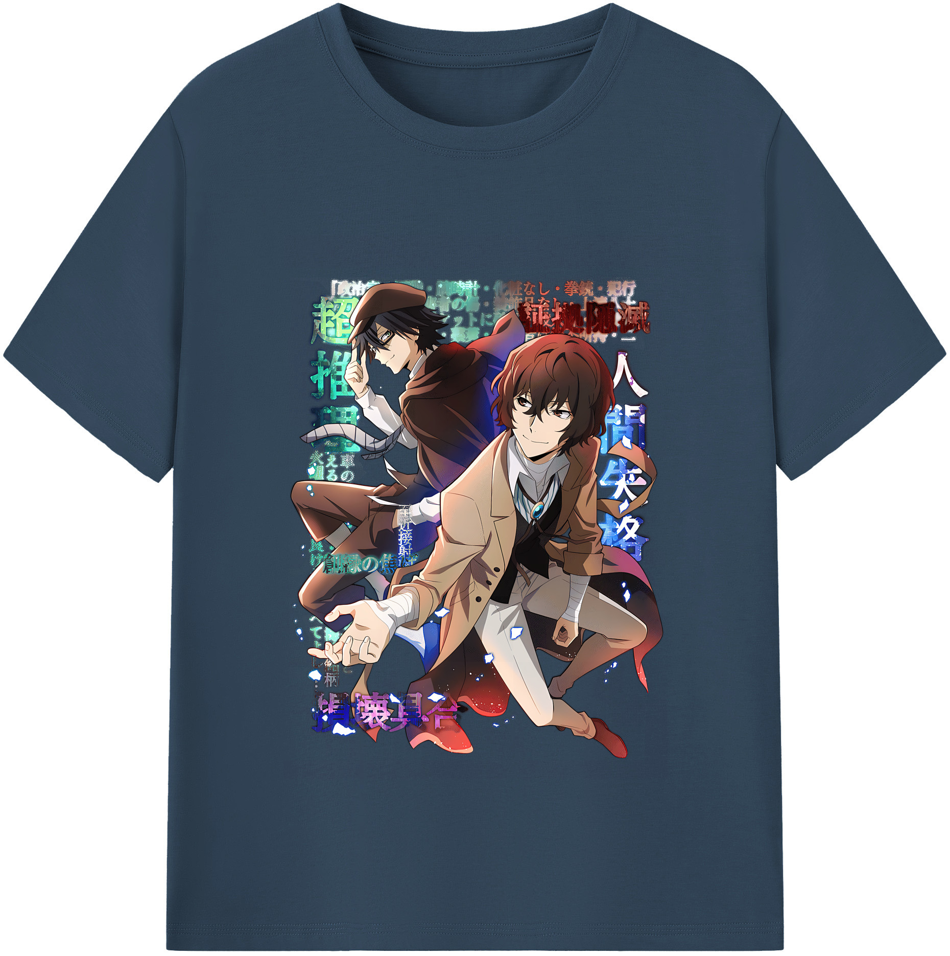 （画像用） 文豪ストレイドッグス Bungo Stray Dogs レディースカジュアルプリントTシャツ（綿100％）