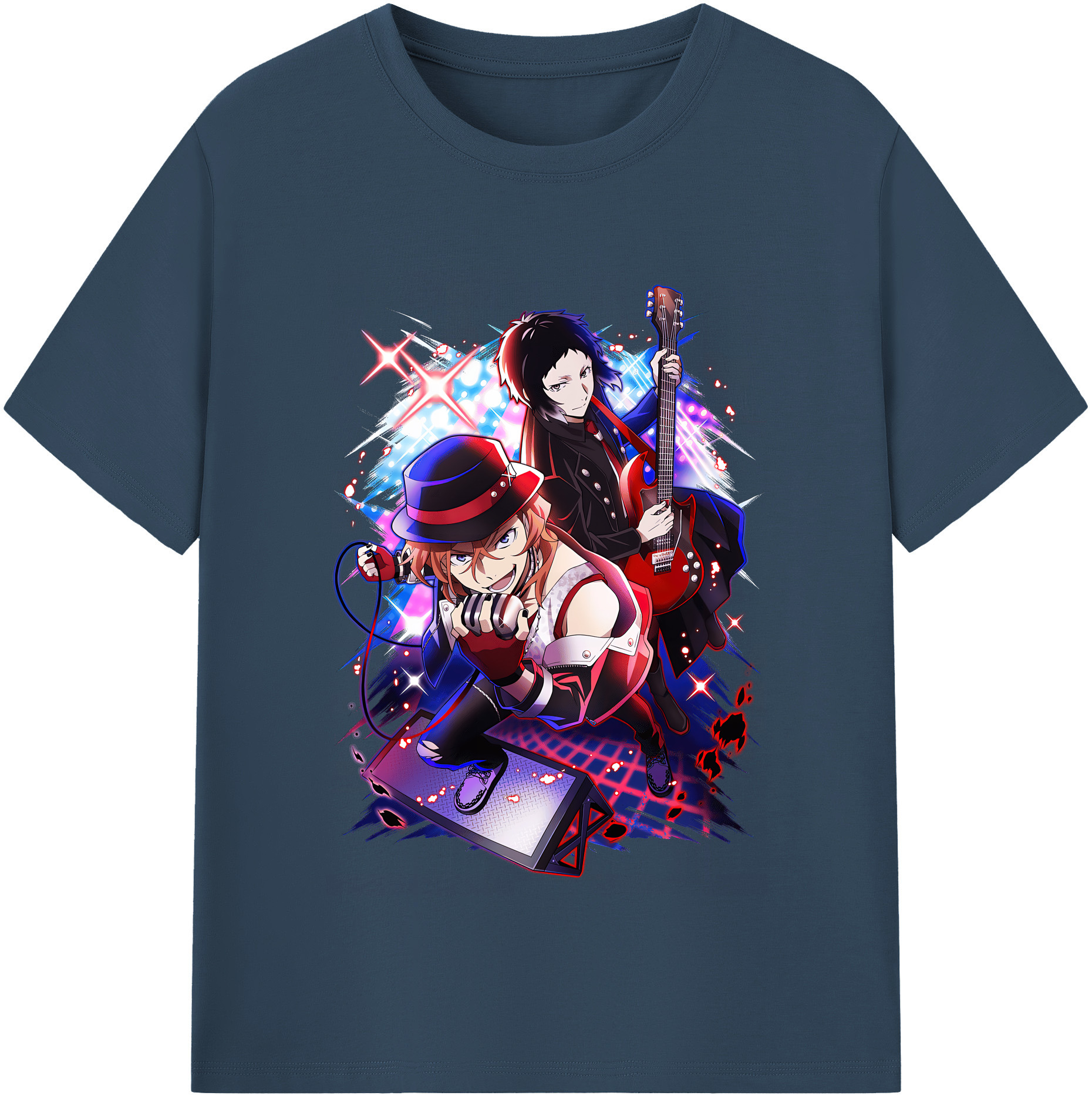 （画像用） 文豪ストレイドッグス Bungo Stray Dogs レディースカジュアルプリントTシャツ（綿100％）