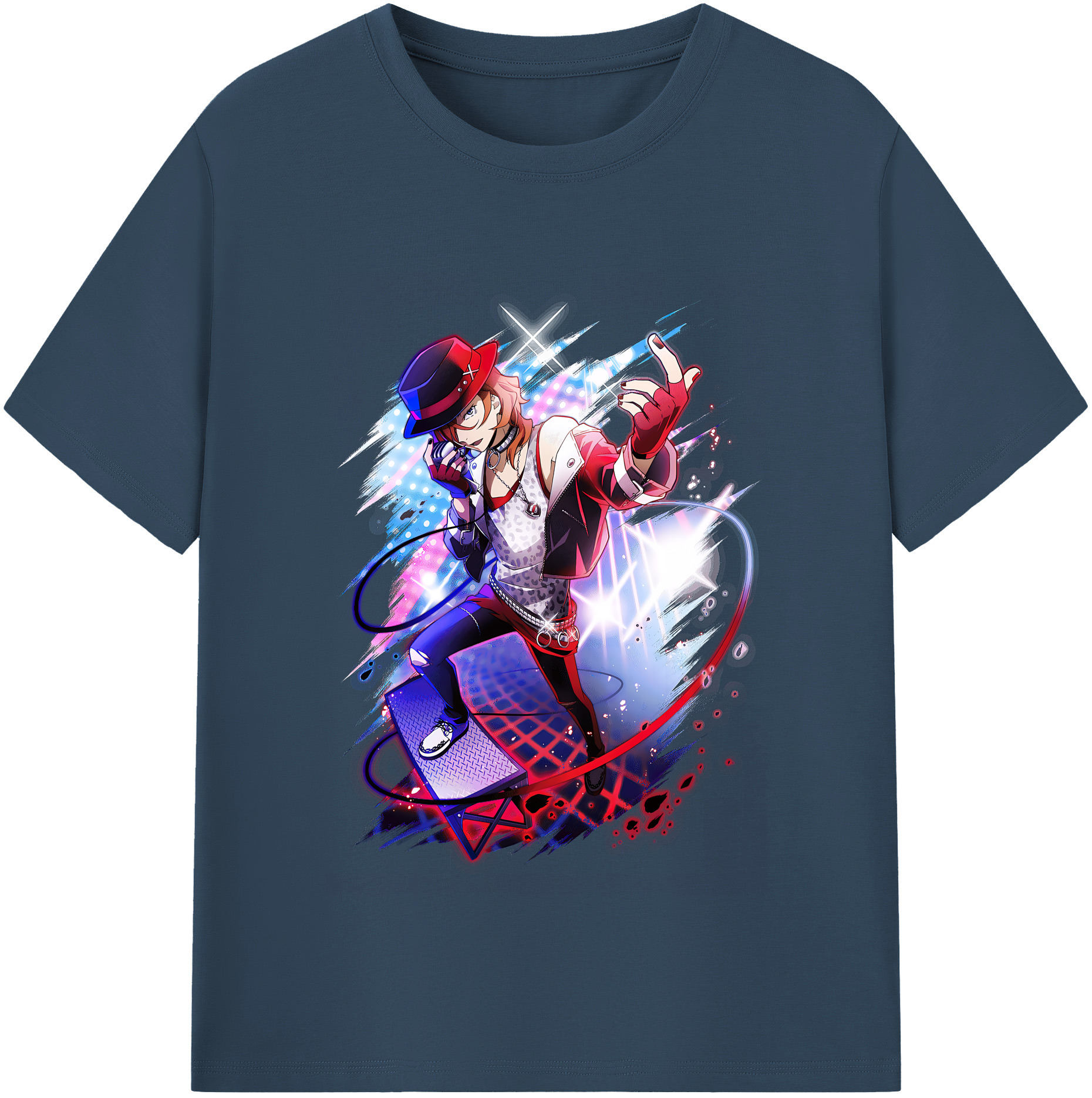 （画像用） 文豪ストレイドッグス Bungo Stray Dogs レディースカジュアルプリントTシャツ（綿100％）