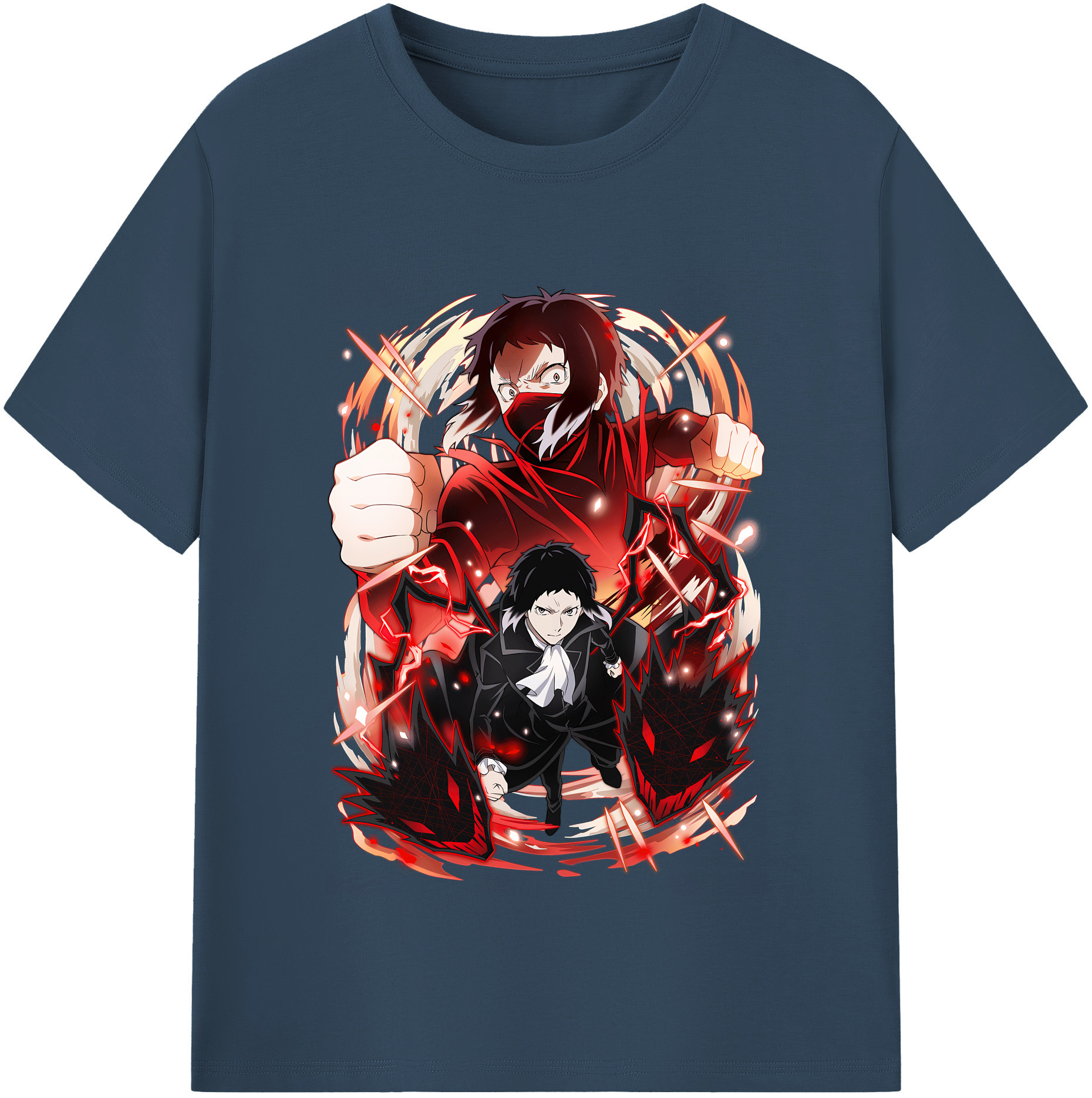 （画像用） 文豪ストレイドッグス Bungo Stray Dogs レディースカジュアルプリントTシャツ（綿100％）