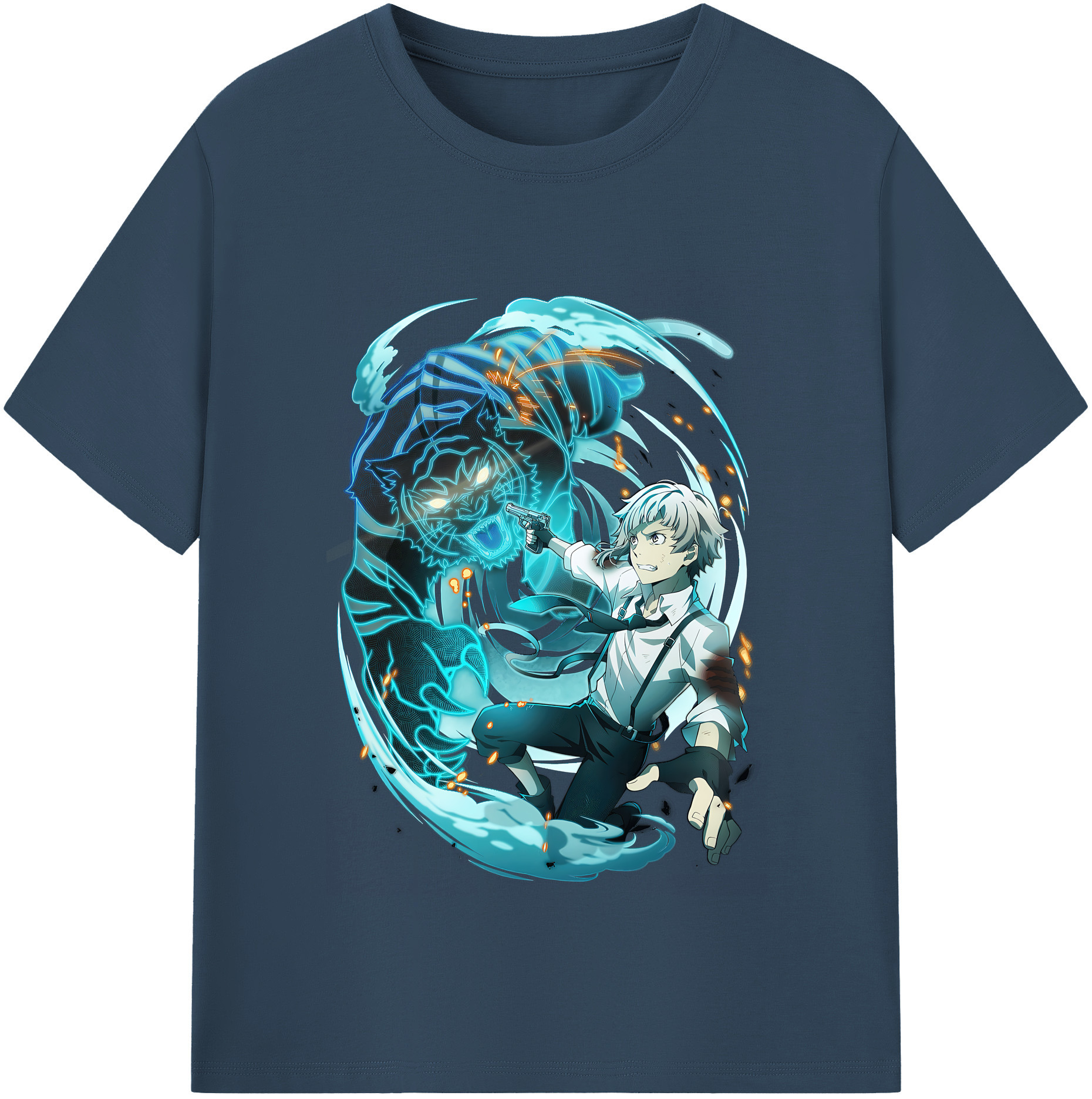 （画像用） 文豪ストレイドッグス Bungo Stray Dogs レディースカジュアルプリントTシャツ（綿100％）