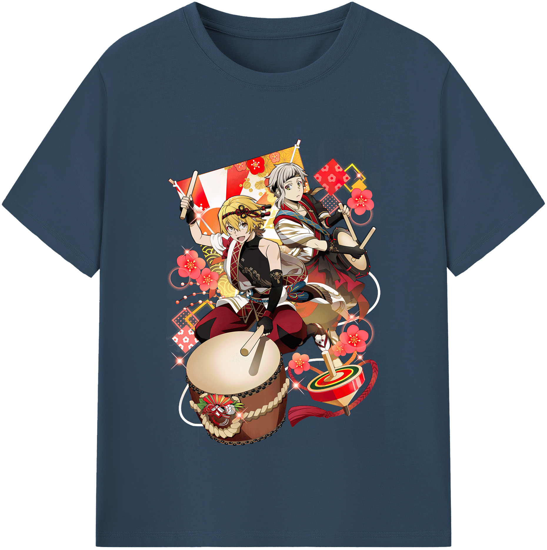 （画像用） 文豪ストレイドッグス Bungo Stray Dogs レディースカジュアルプリントTシャツ（綿100％）