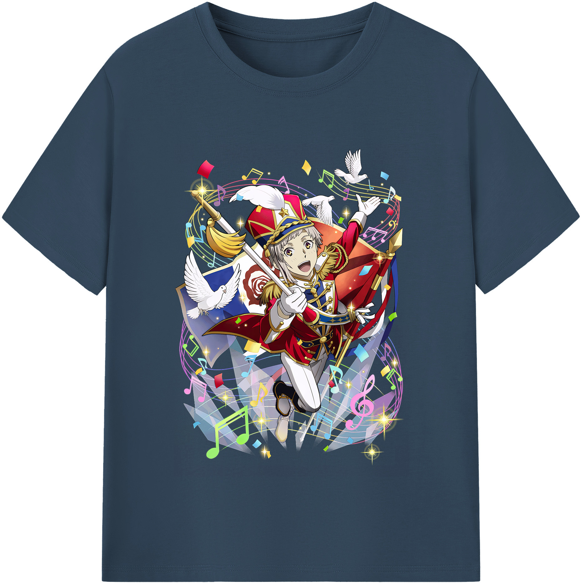 （画像用） 文豪ストレイドッグス Bungo Stray Dogs レディースカジュアルプリントTシャツ（綿100％）