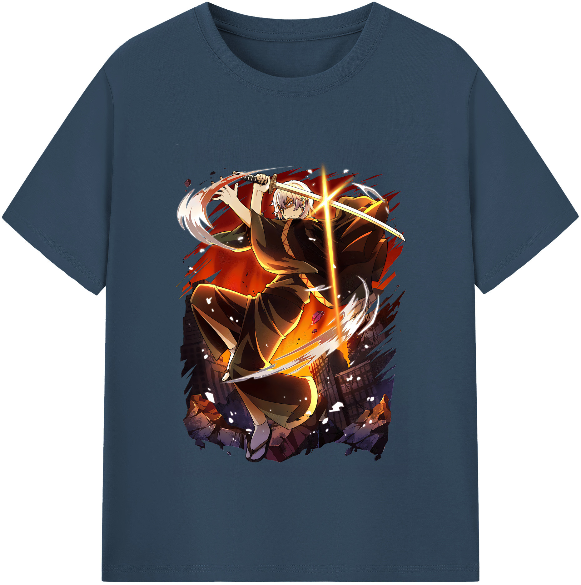 （画像用） 文豪ストレイドッグス Bungo Stray Dogs レディースカジュアルプリントTシャツ（綿100％）