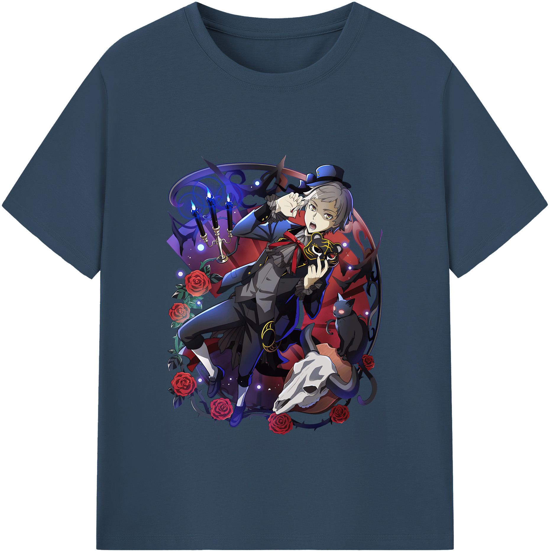 （画像用） 文豪ストレイドッグス Bungo Stray Dogs レディースカジュアルプリントTシャツ（綿100％）