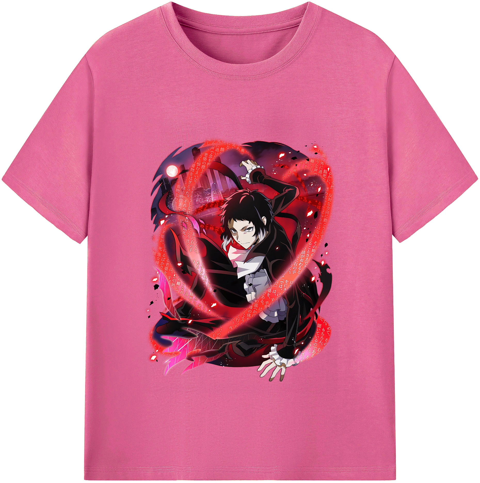 （画像用） 文豪ストレイドッグス Bungo Stray Dogs レディースカジュアルプリントTシャツ（綿100％）