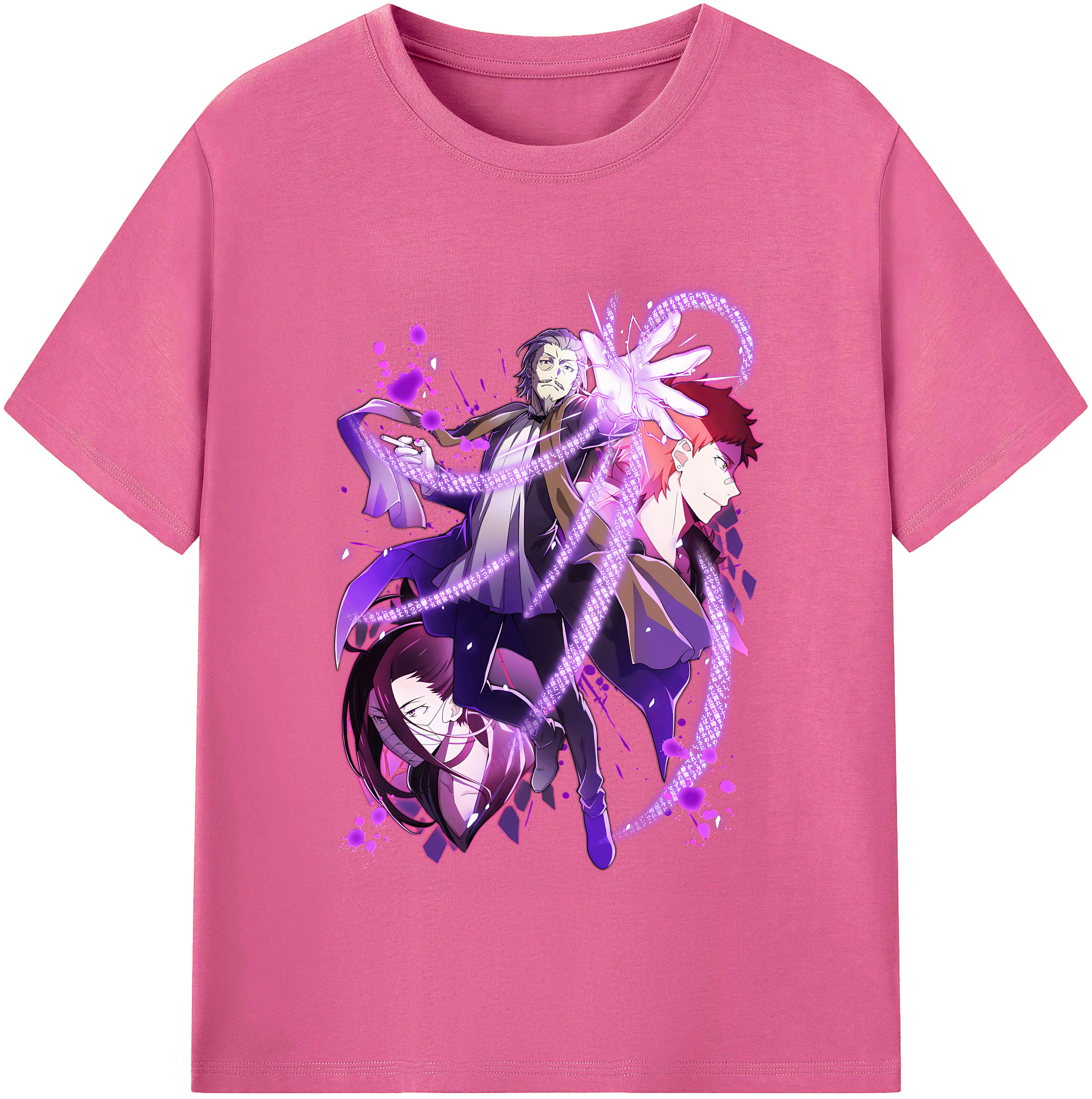 （画像用） 文豪ストレイドッグス Bungo Stray Dogs レディースカジュアルプリントTシャツ（綿100％）