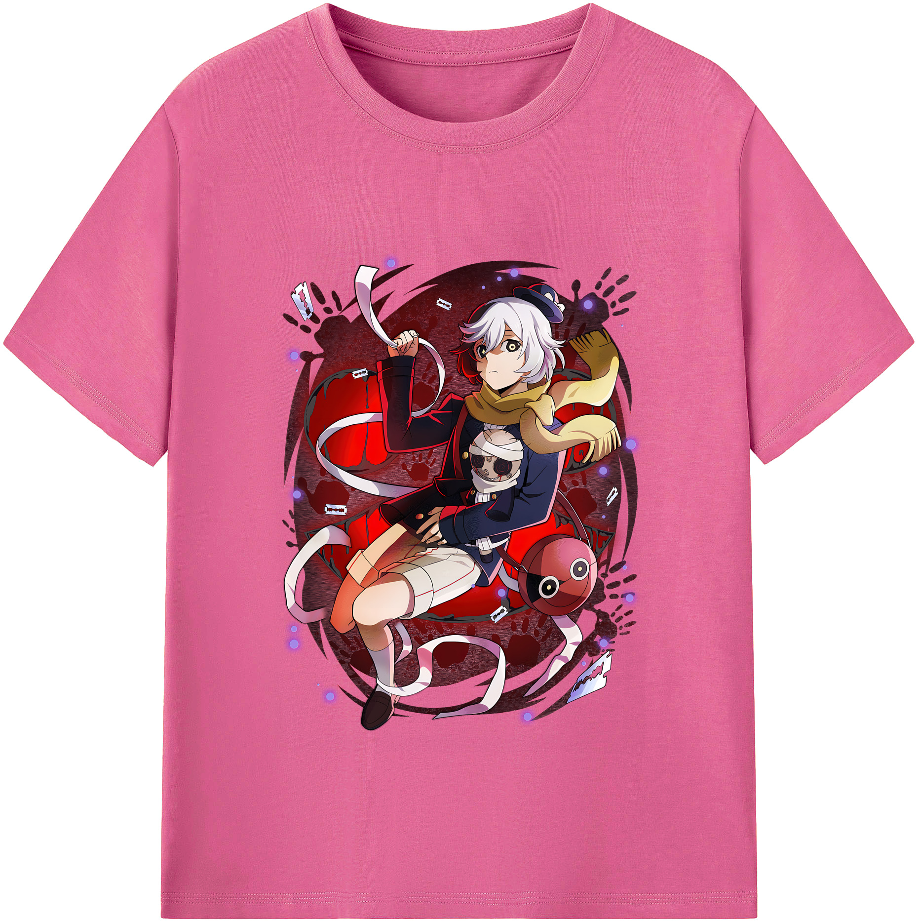 （画像用） 文豪ストレイドッグス Bungo Stray Dogs レディースカジュアルプリントTシャツ（綿100％）