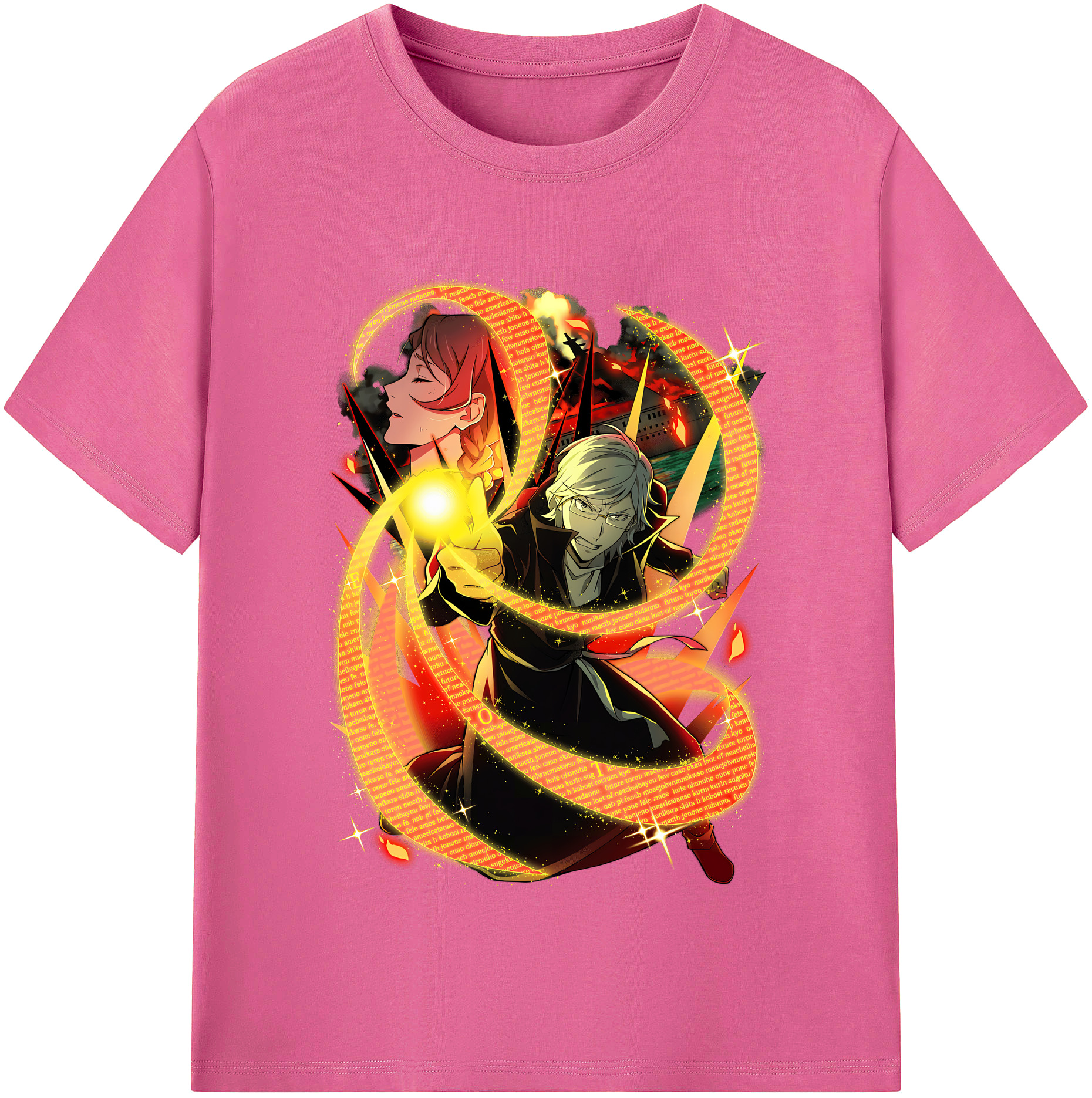 （画像用） 文豪ストレイドッグス Bungo Stray Dogs レディースカジュアルプリントTシャツ（綿100％）