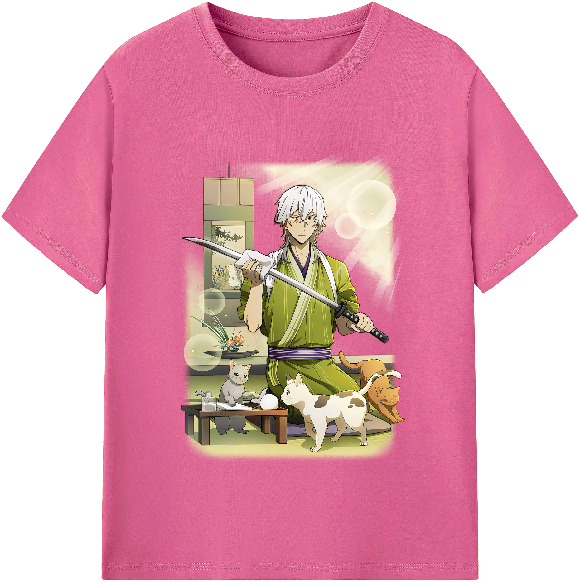 （画像用） 文豪ストレイドッグス Bungo Stray Dogs レディースカジュアルプリントTシャツ（綿100％）