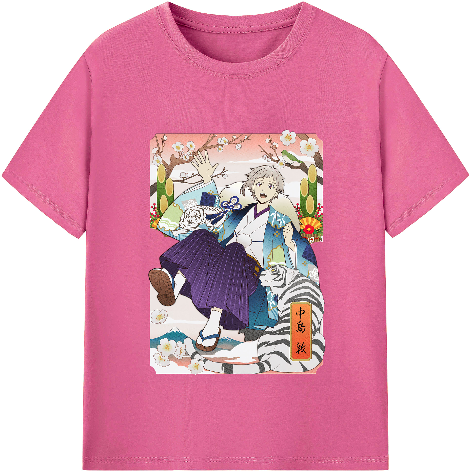 （画像用） 文豪ストレイドッグス Bungo Stray Dogs レディースカジュアルプリントTシャツ（綿100％）