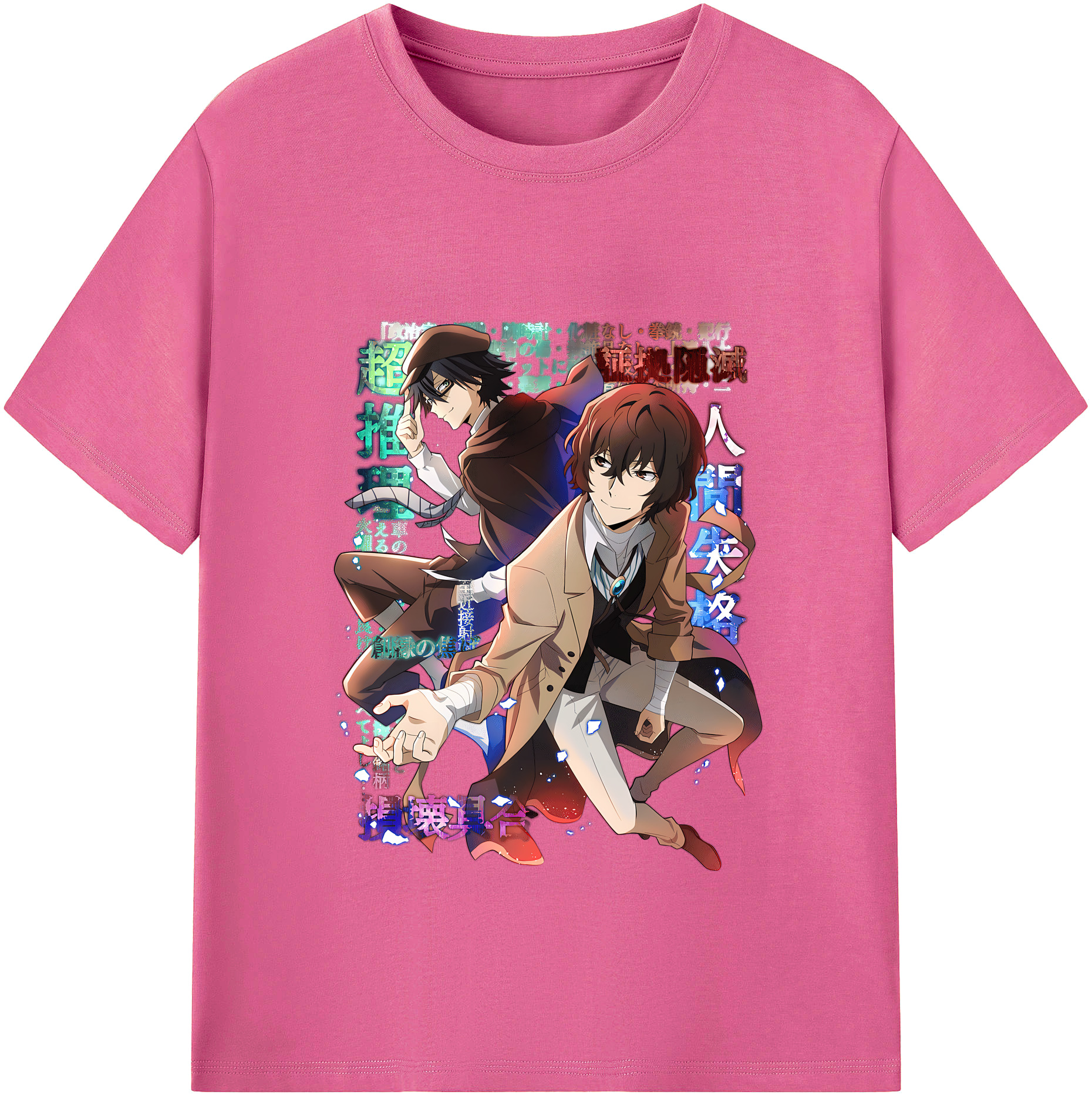 （画像用） 文豪ストレイドッグス Bungo Stray Dogs レディースカジュアルプリントTシャツ（綿100％）