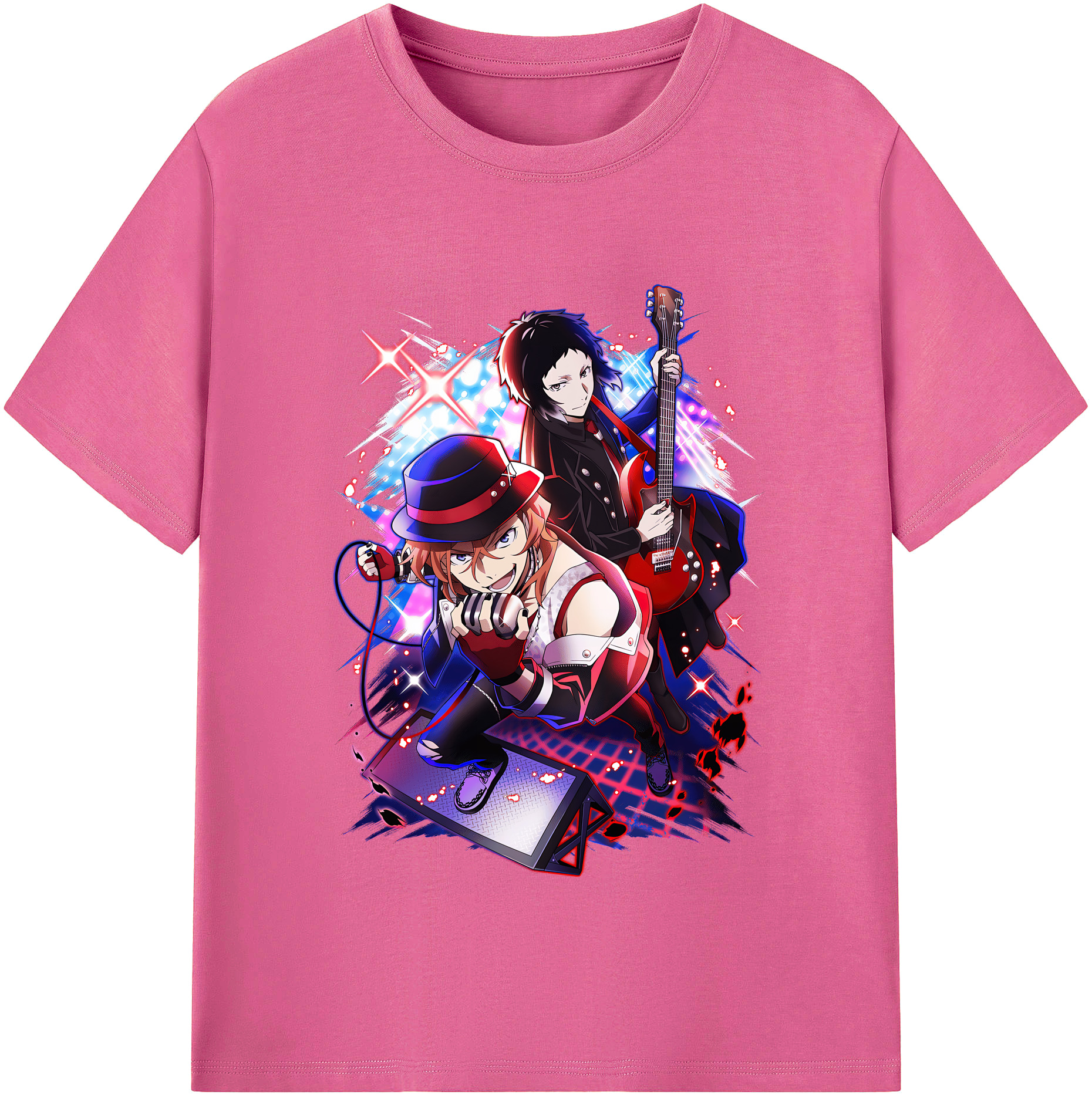 （画像用） 文豪ストレイドッグス Bungo Stray Dogs レディースカジュアルプリントTシャツ（綿100％）