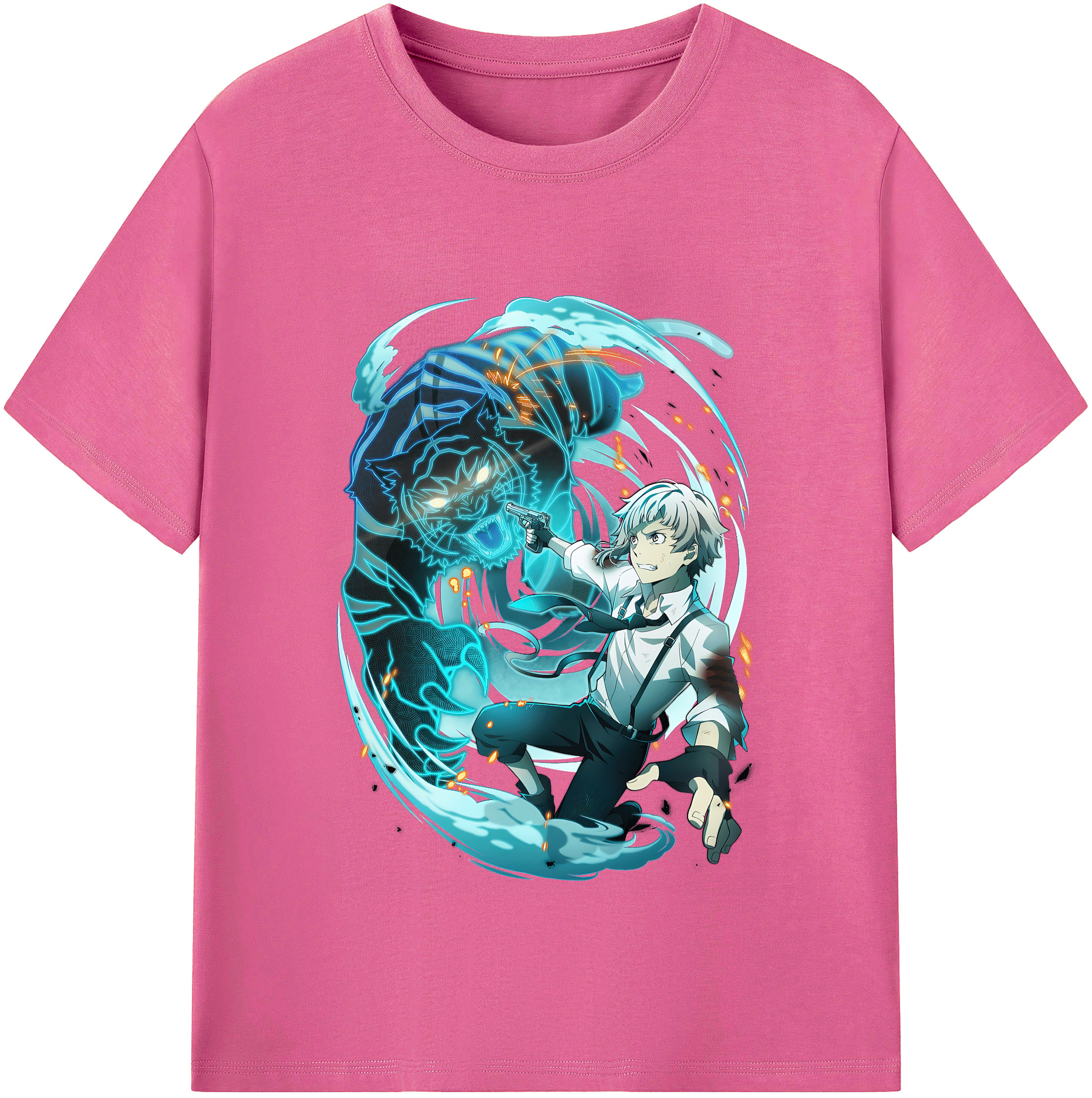 （画像用） 文豪ストレイドッグス Bungo Stray Dogs レディースカジュアルプリントTシャツ（綿100％）