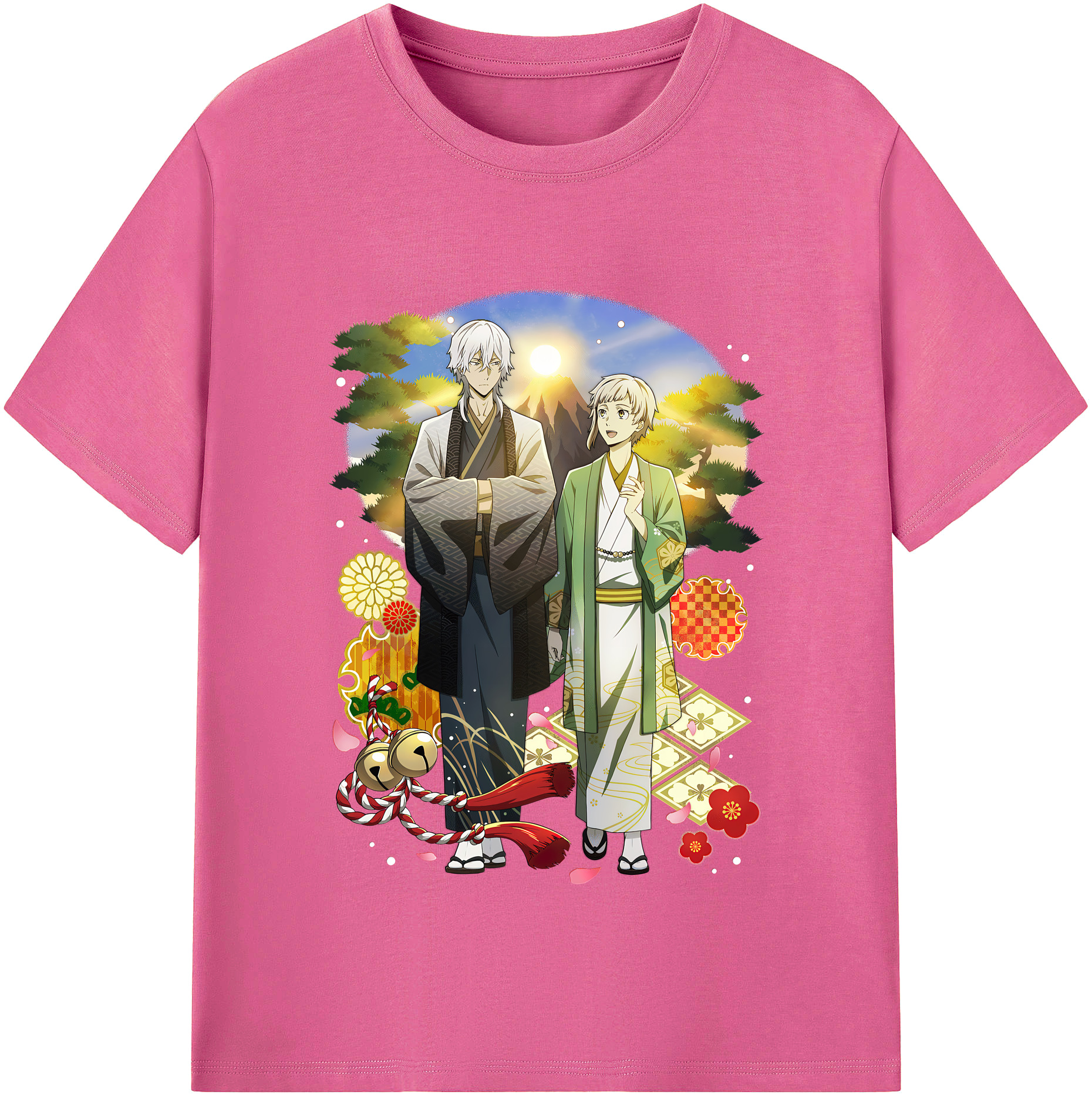 （画像用） 文豪ストレイドッグス Bungo Stray Dogs レディースカジュアルプリントTシャツ（綿100％）
