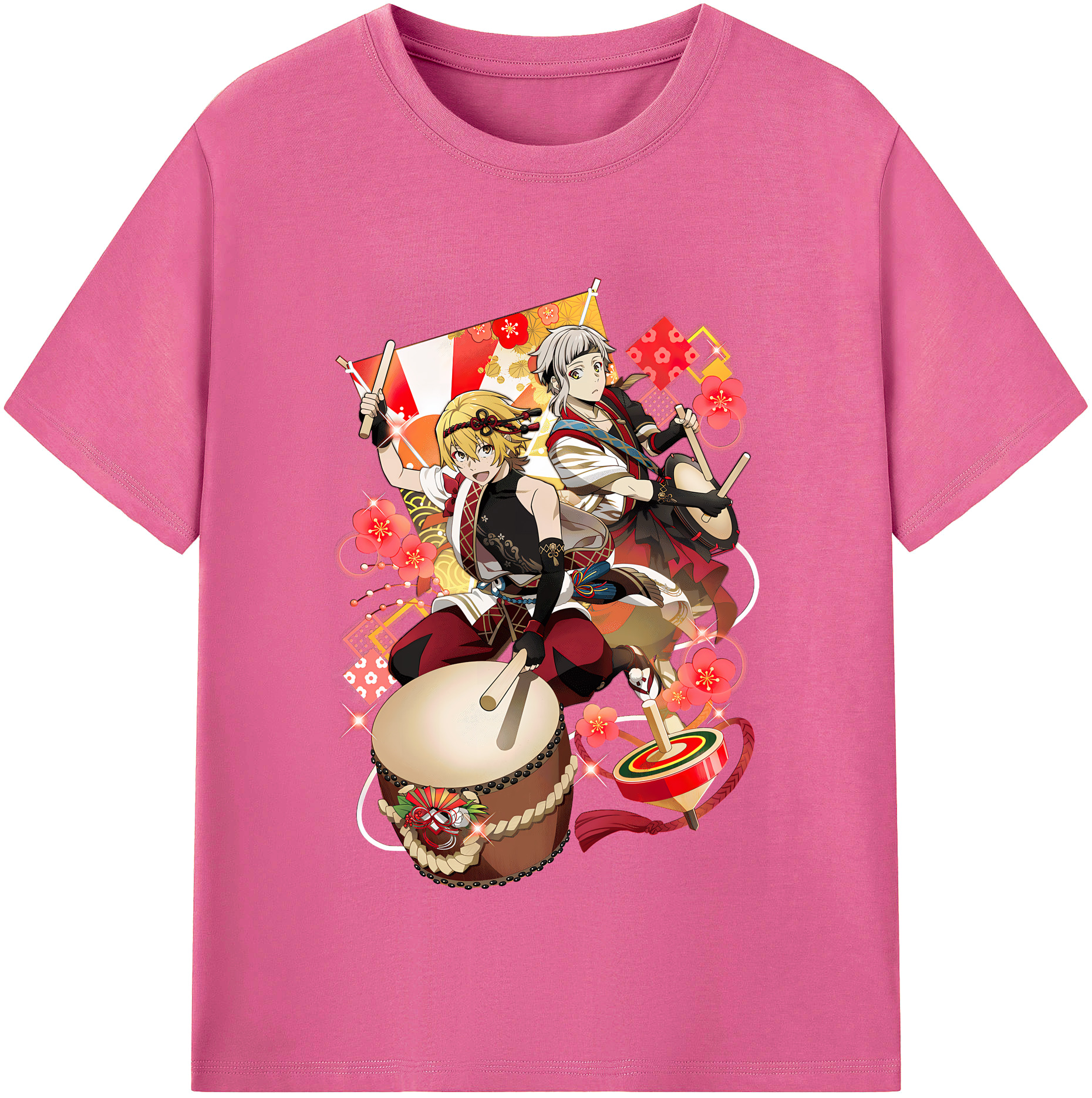 （画像用） 文豪ストレイドッグス Bungo Stray Dogs レディースカジュアルプリントTシャツ（綿100％）