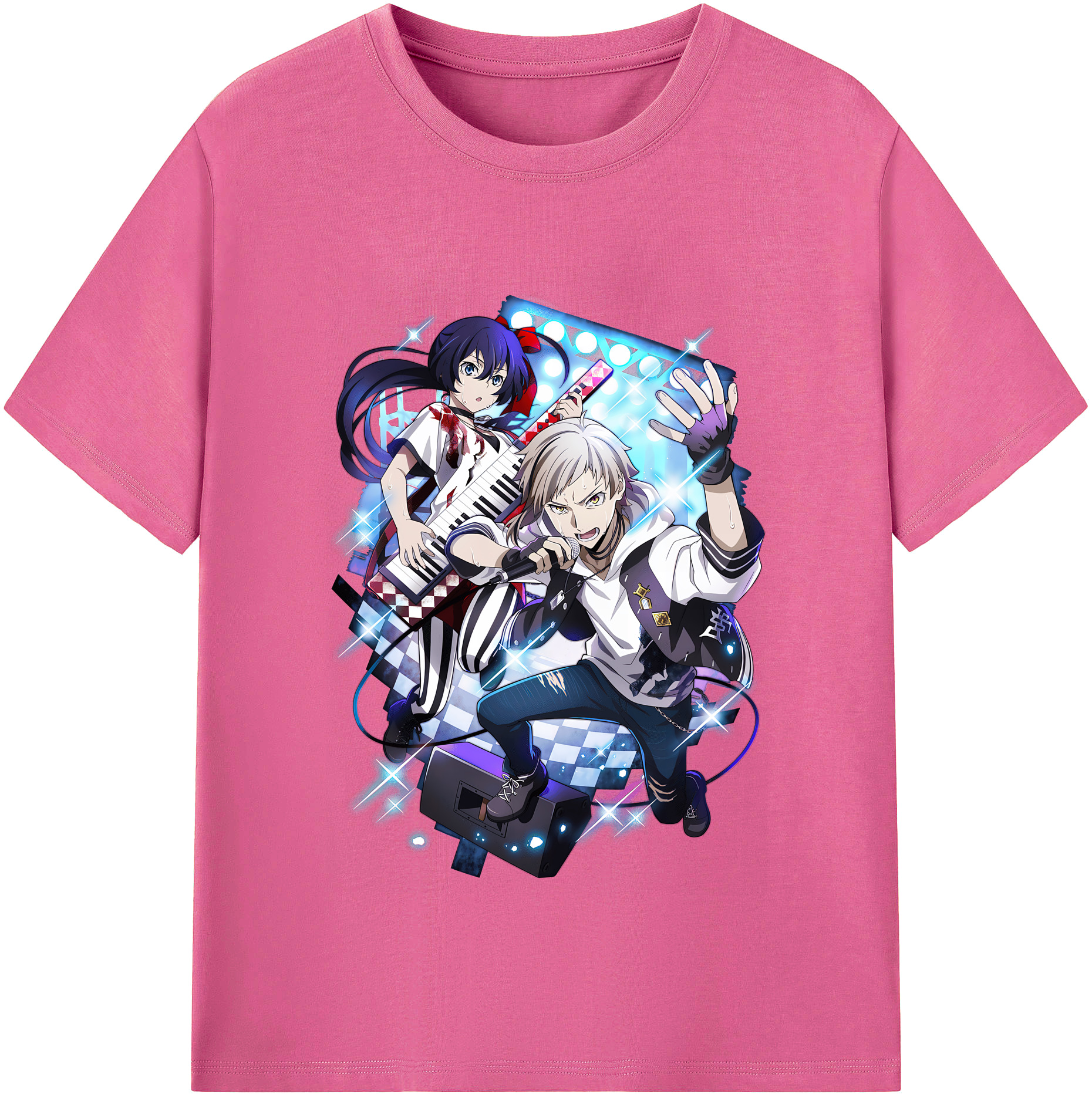（画像用） 文豪ストレイドッグス Bungo Stray Dogs レディースカジュアルプリントTシャツ（綿100％）
