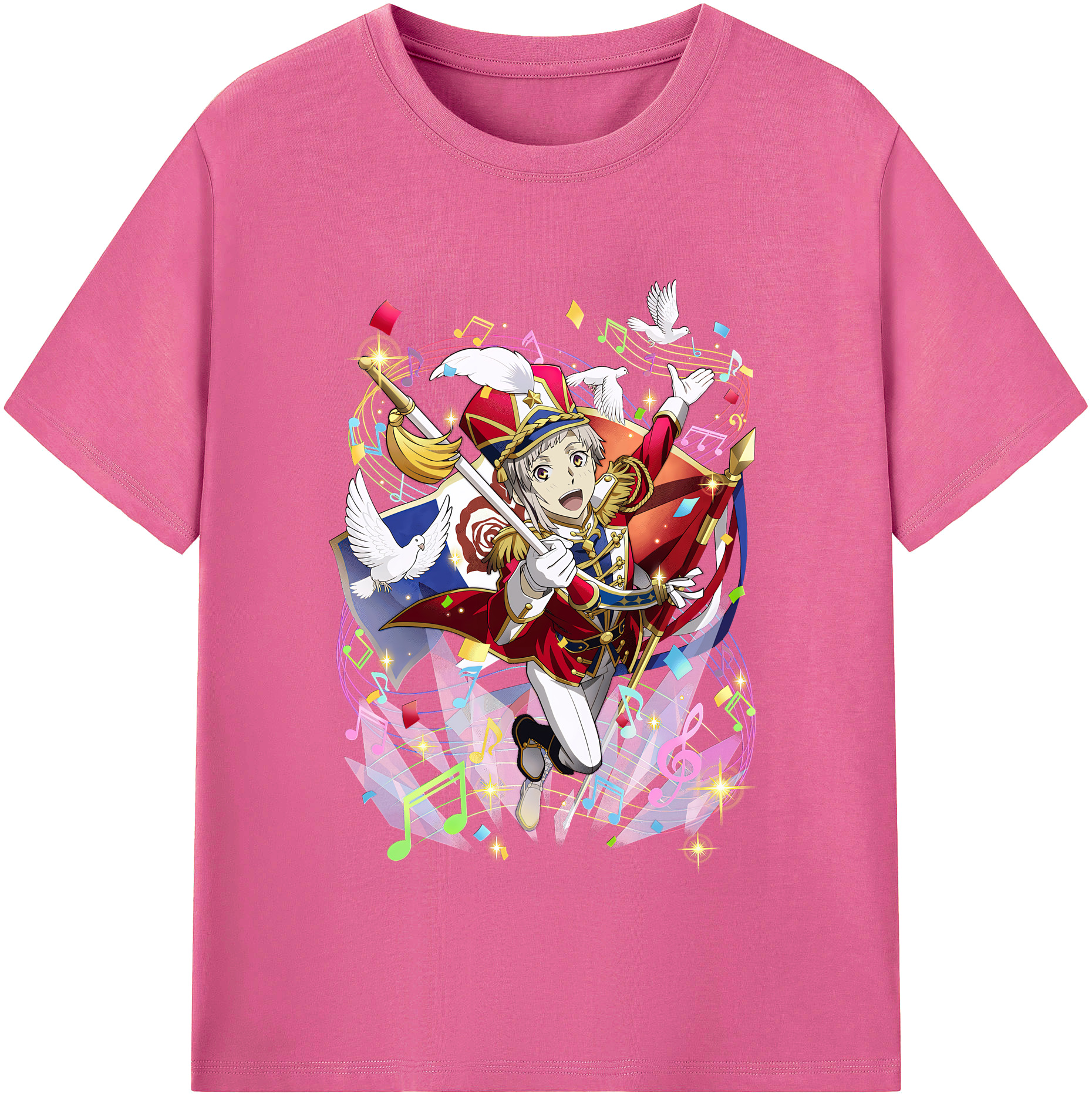 （画像用） 文豪ストレイドッグス Bungo Stray Dogs レディースカジュアルプリントTシャツ（綿100％）