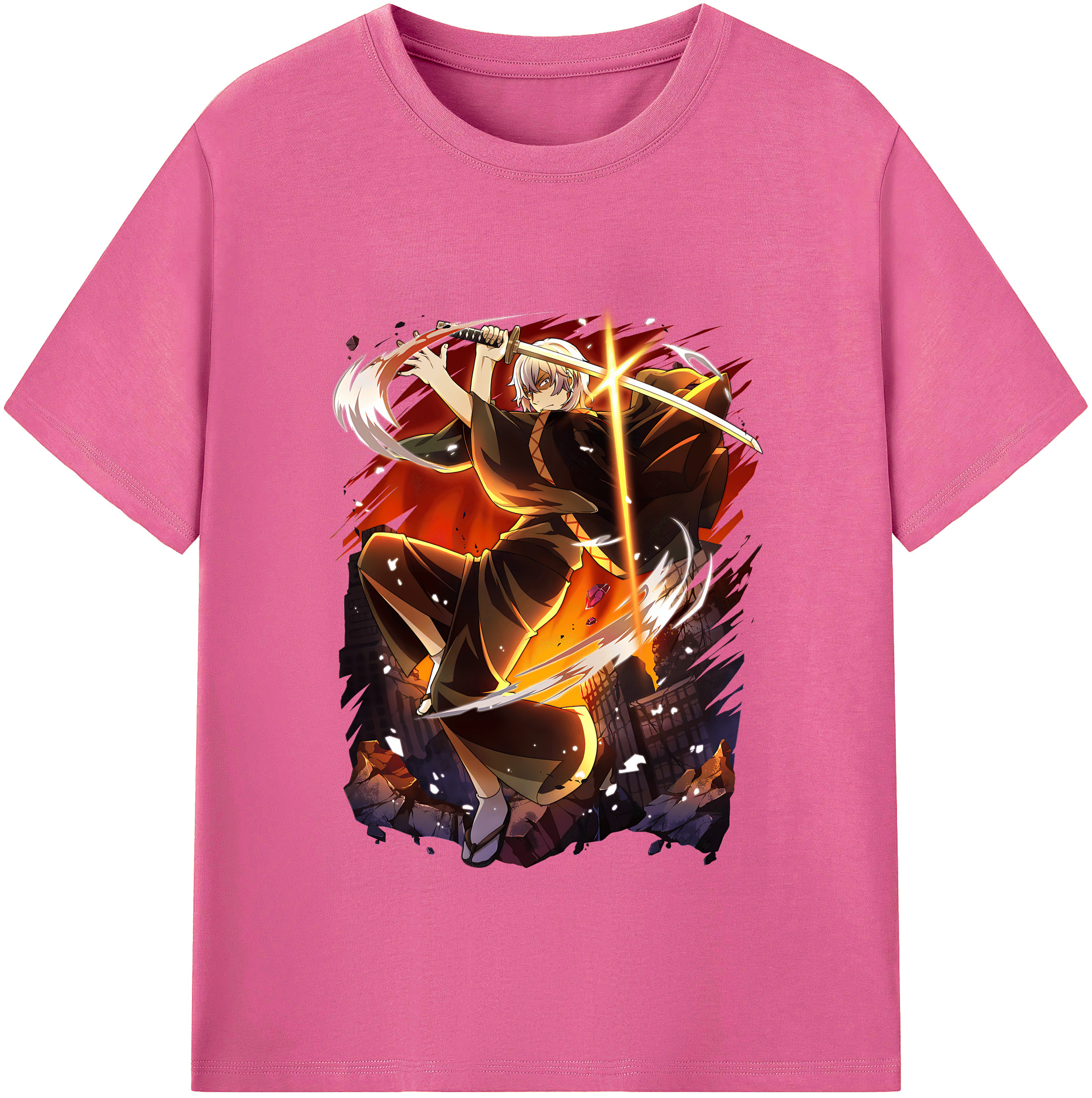 （画像用） 文豪ストレイドッグス Bungo Stray Dogs レディースカジュアルプリントTシャツ（綿100％）
