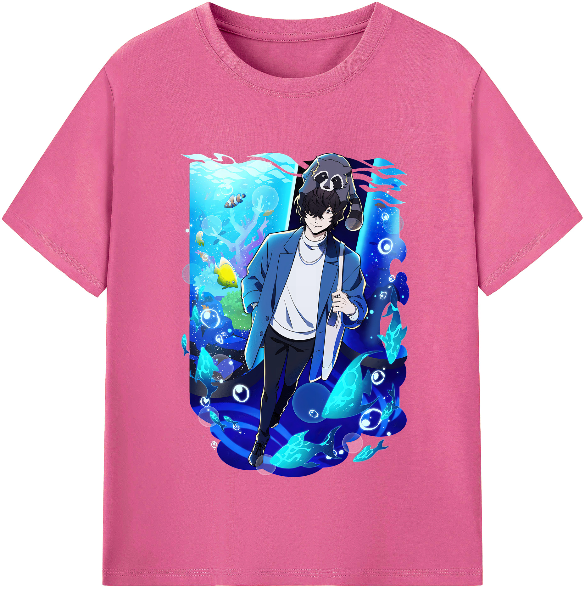 （画像用） 文豪ストレイドッグス Bungo Stray Dogs レディースカジュアルプリントTシャツ（綿100％）