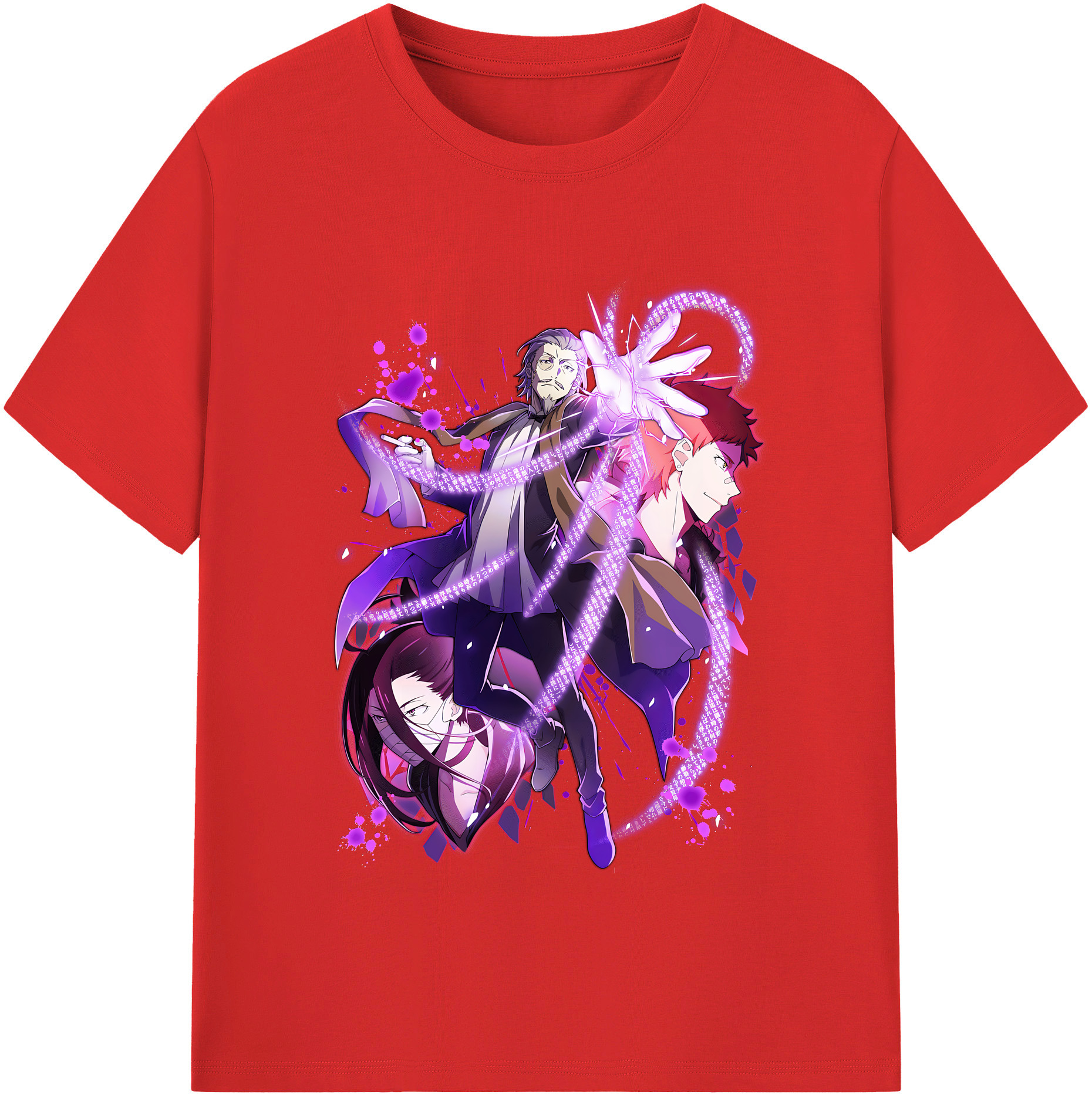 （画像用） 文豪ストレイドッグス Bungo Stray Dogs レディースカジュアルプリントTシャツ（綿100％）