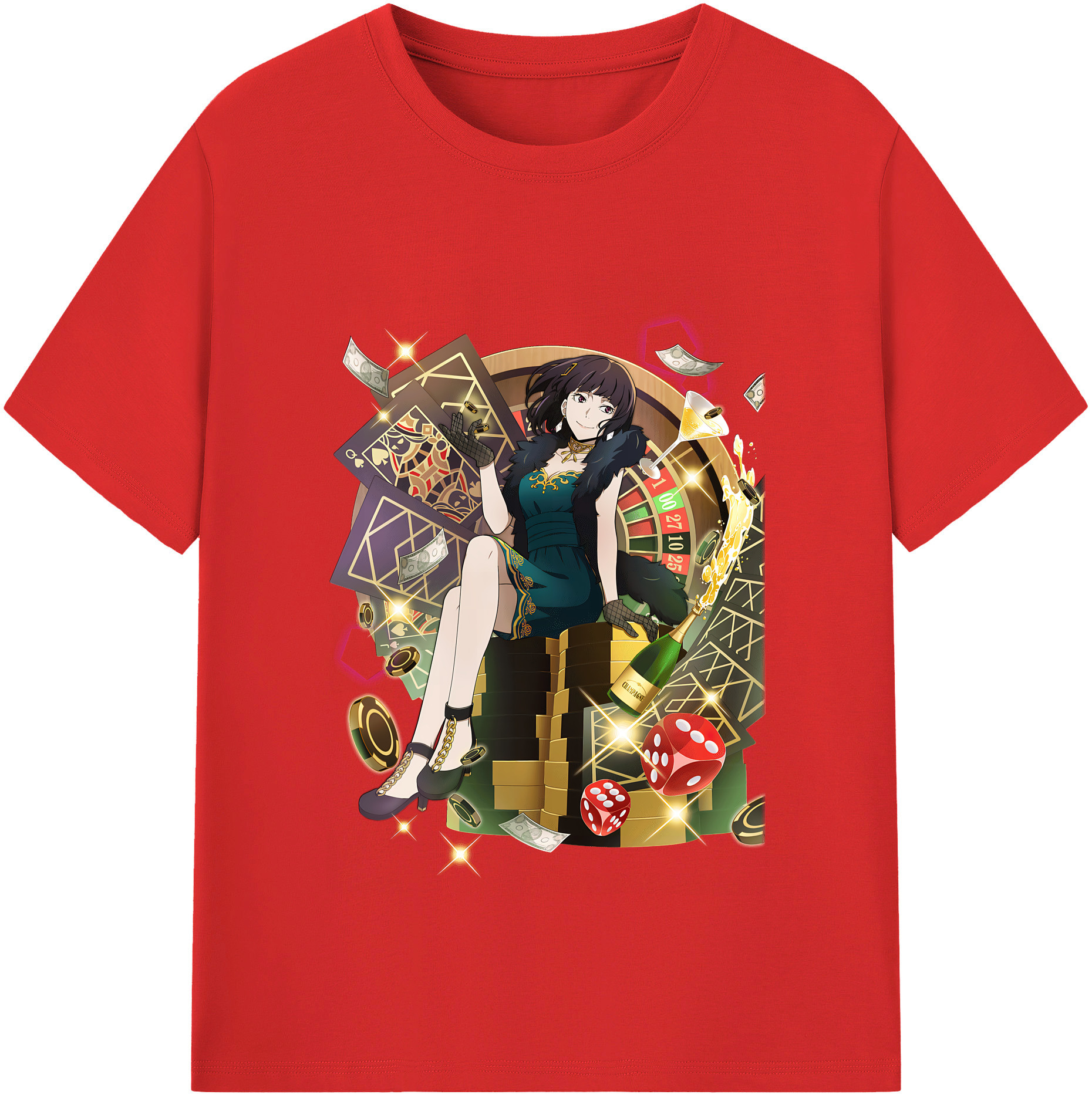 （画像用） 文豪ストレイドッグス Bungo Stray Dogs レディースカジュアルプリントTシャツ（綿100％）