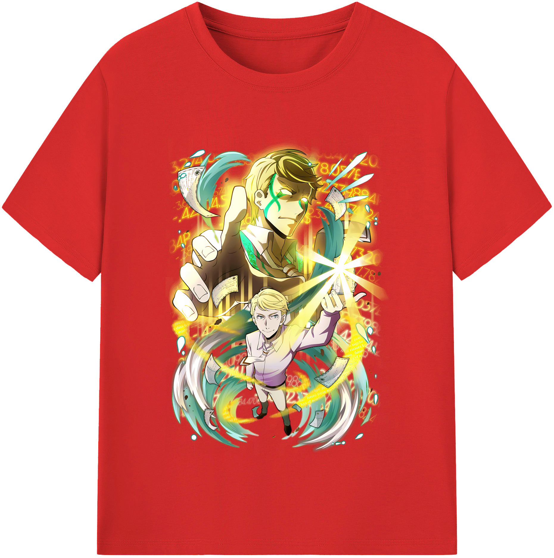 （画像用） 文豪ストレイドッグス Bungo Stray Dogs レディースカジュアルプリントTシャツ（綿100％）
