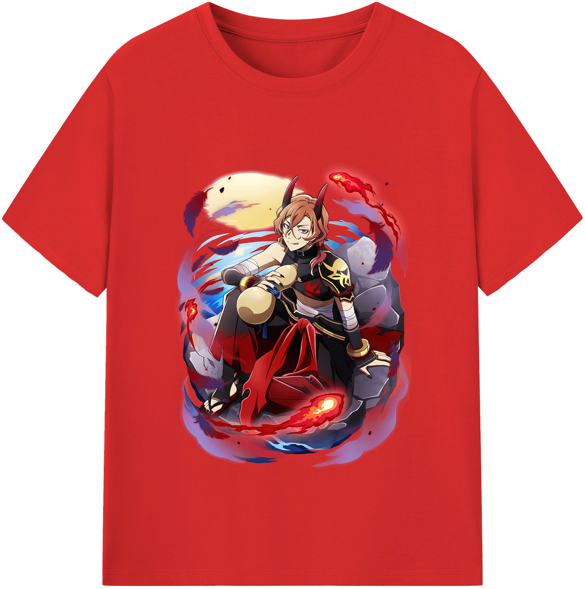 （画像用） 文豪ストレイドッグス Bungo Stray Dogs レディースカジュアルプリントTシャツ（綿100％）