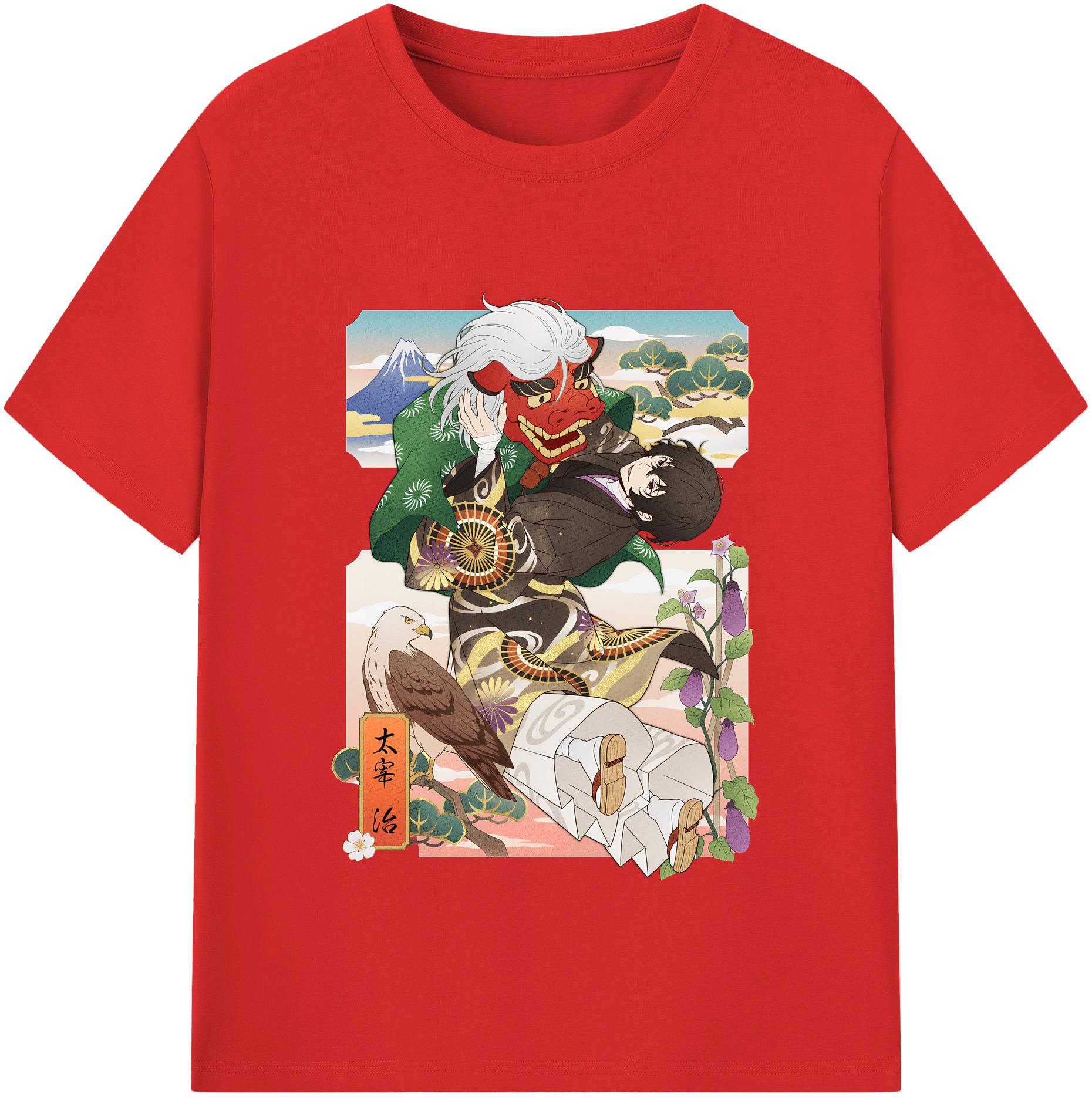 （画像用） 文豪ストレイドッグス Bungo Stray Dogs レディースカジュアルプリントTシャツ（綿100％）
