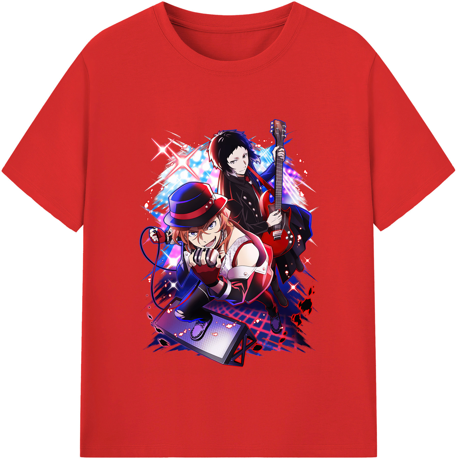 （画像用） 文豪ストレイドッグス Bungo Stray Dogs レディースカジュアルプリントTシャツ（綿100％）