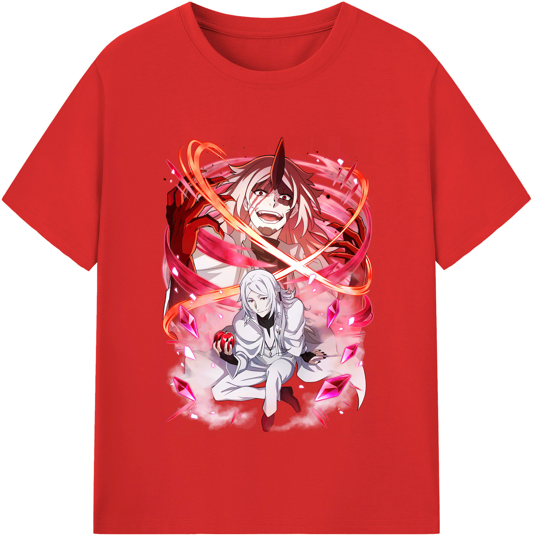 （画像用） 文豪ストレイドッグス Bungo Stray Dogs レディースカジュアルプリントTシャツ（綿100％）