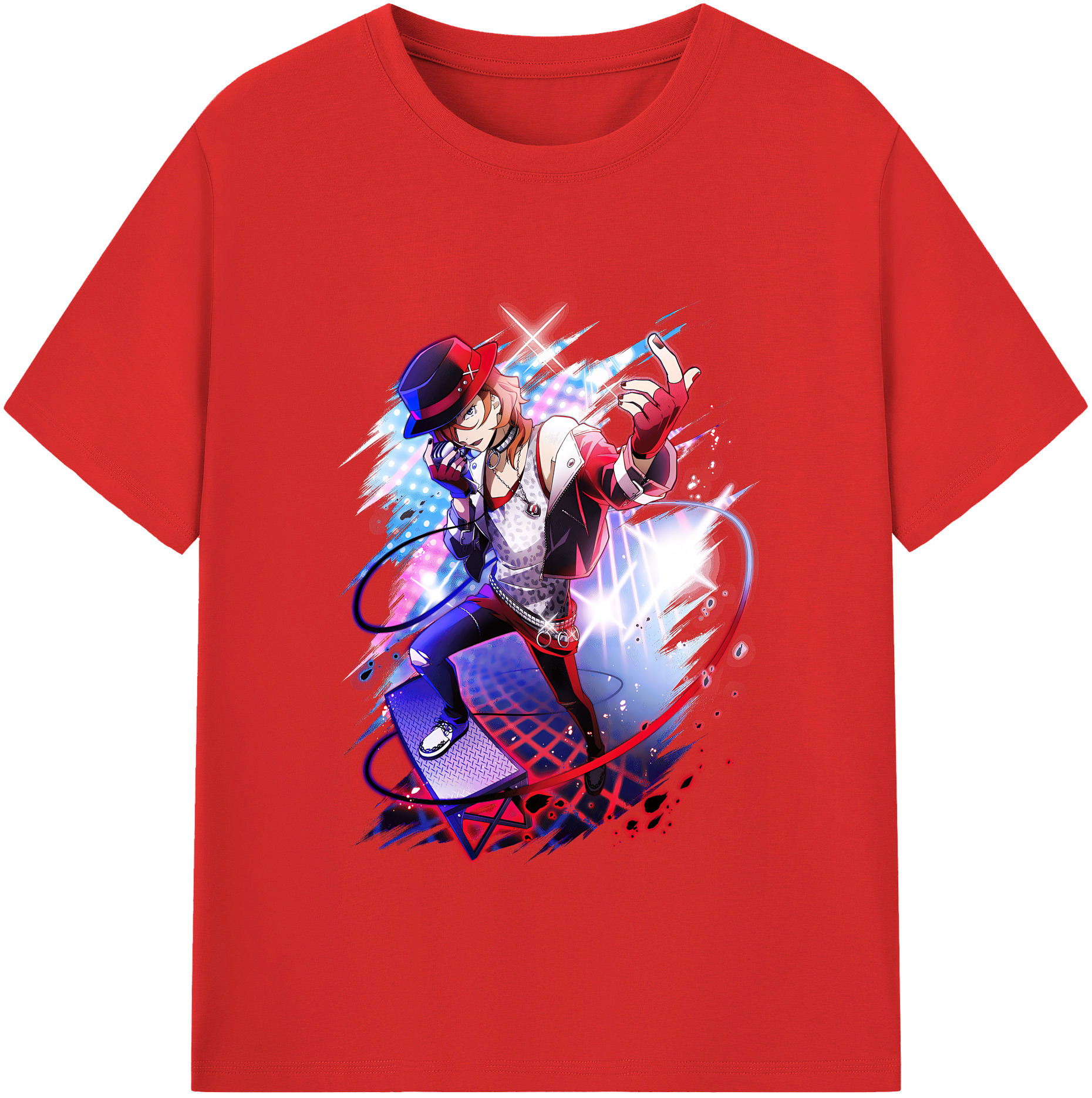 （画像用） 文豪ストレイドッグス Bungo Stray Dogs レディースカジュアルプリントTシャツ（綿100％）